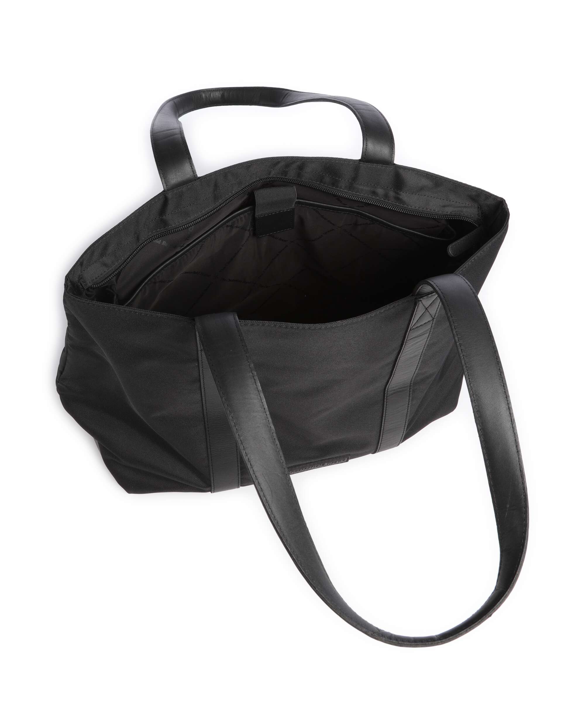 The Chesterfield Brand Nylon Wax Pull Up Otta Tote bag black - Image 5