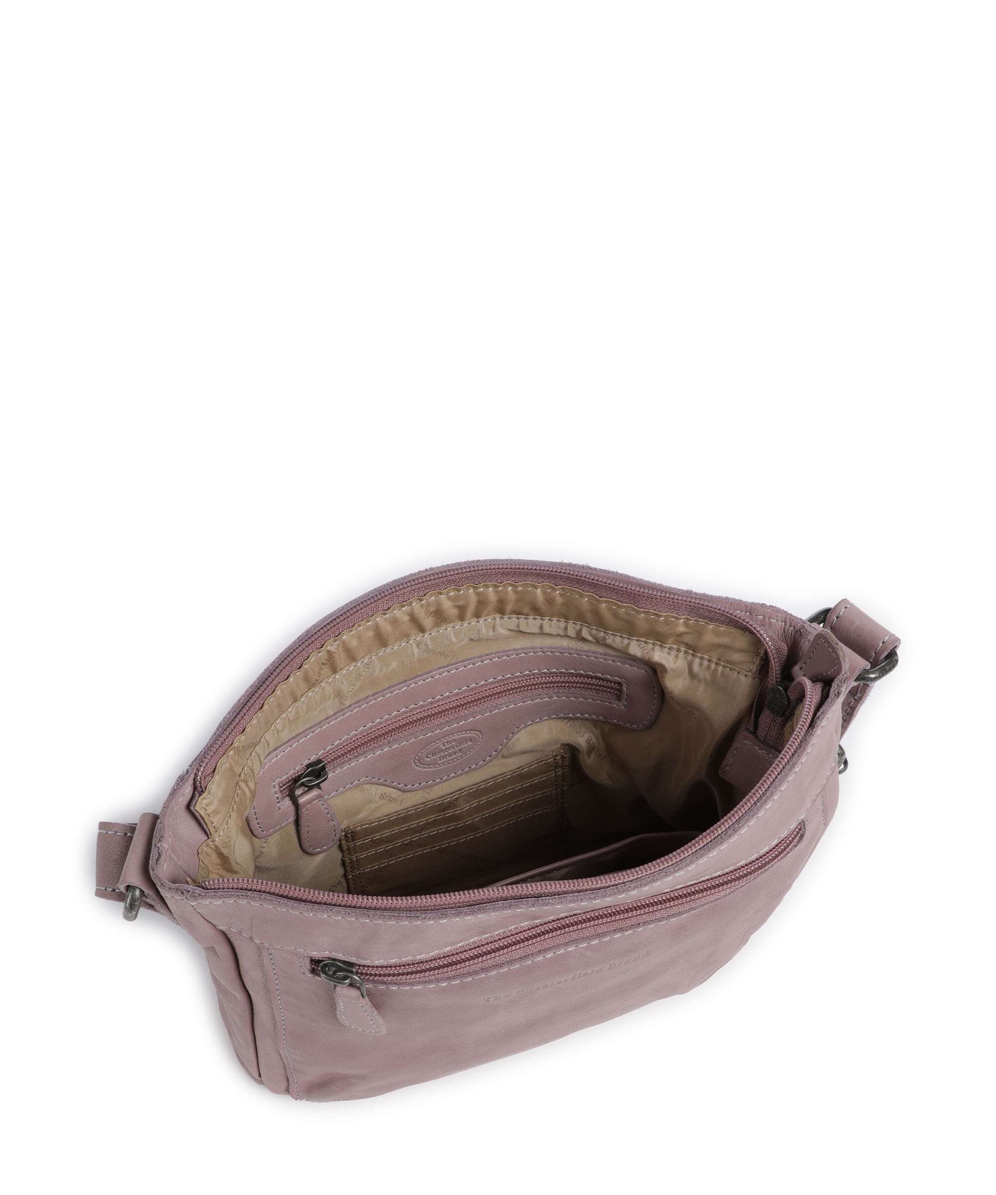 The Chesterfield Brand Washed Waxed Cow Aston Crossbody bag lavender lila - Image 6