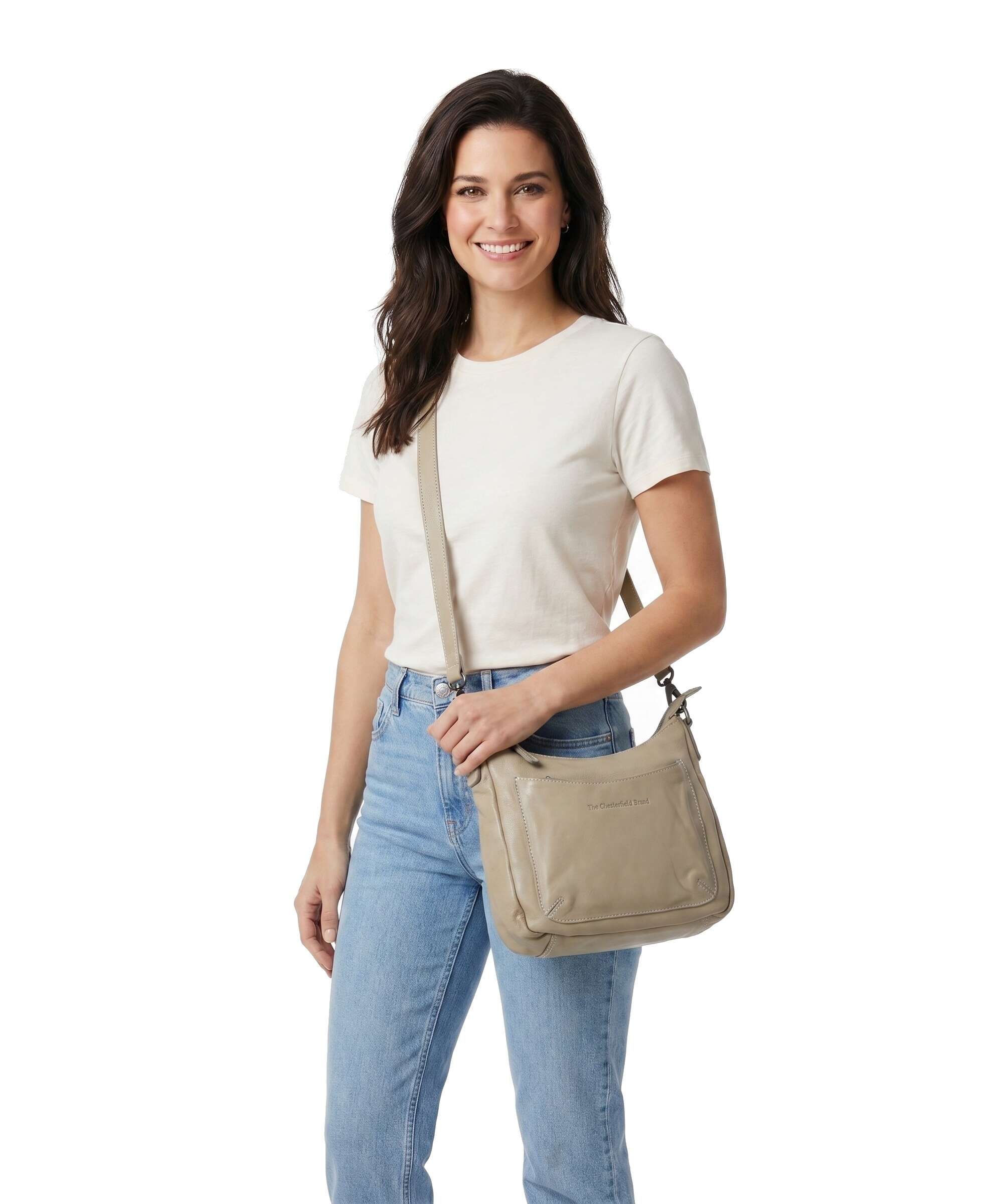 The Chesterfield Brand Washed Waxed Cow Caroline Crossbody bag ocean green - Image 3