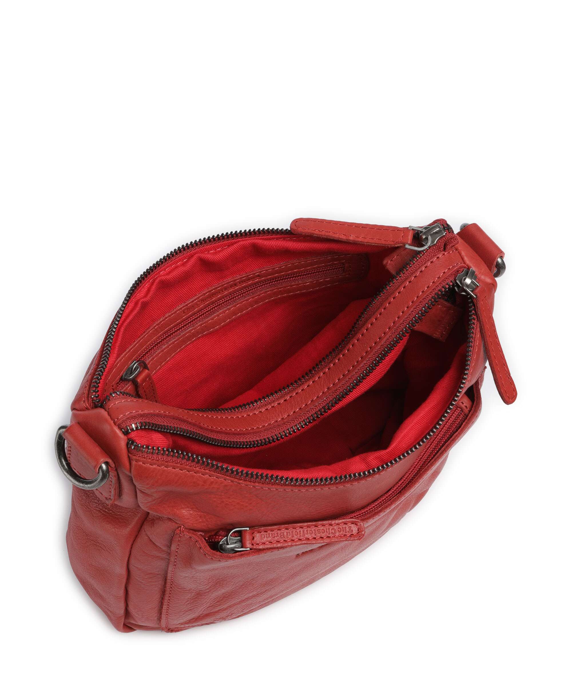 The Chesterfield Brand Washed Waxed Cow Caroline Crossbody bag red - Image 6