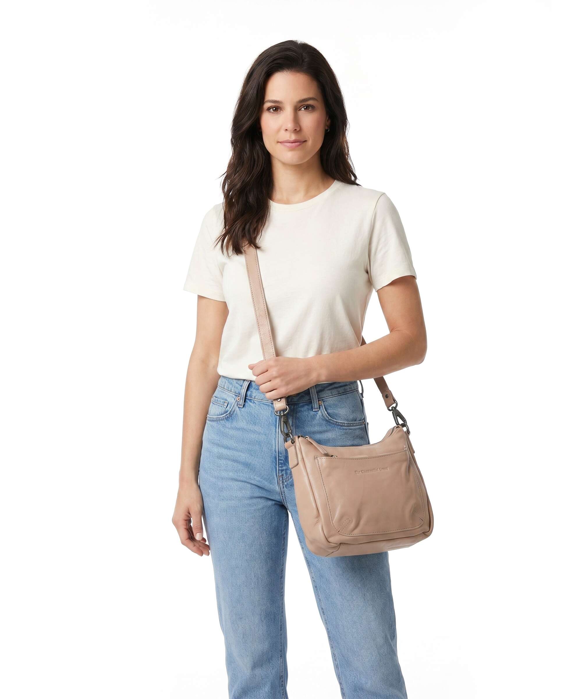 The Chesterfield Brand Washed Waxed Cow Caroline Crossbody bag beige - Image 4