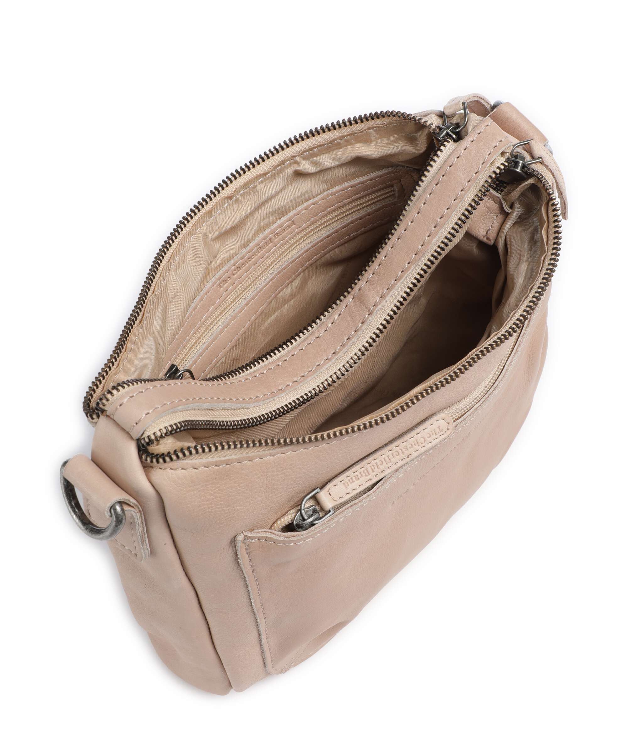 The Chesterfield Brand Washed Waxed Cow Caroline Crossbody bag beige - Image 6