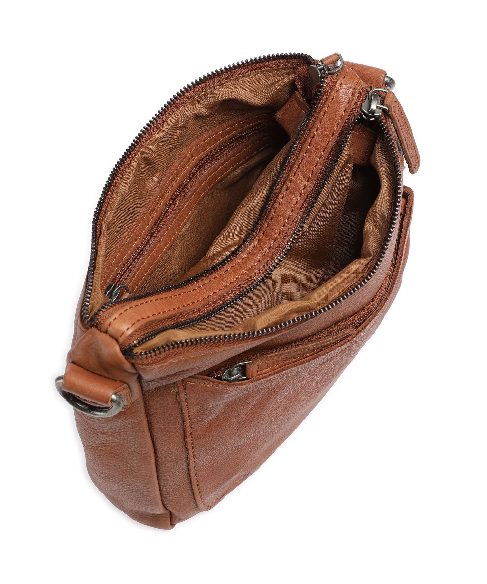 The Chesterfield Brand Washed Waxed Cow Caroline Crossbody bag cognac - Image 6