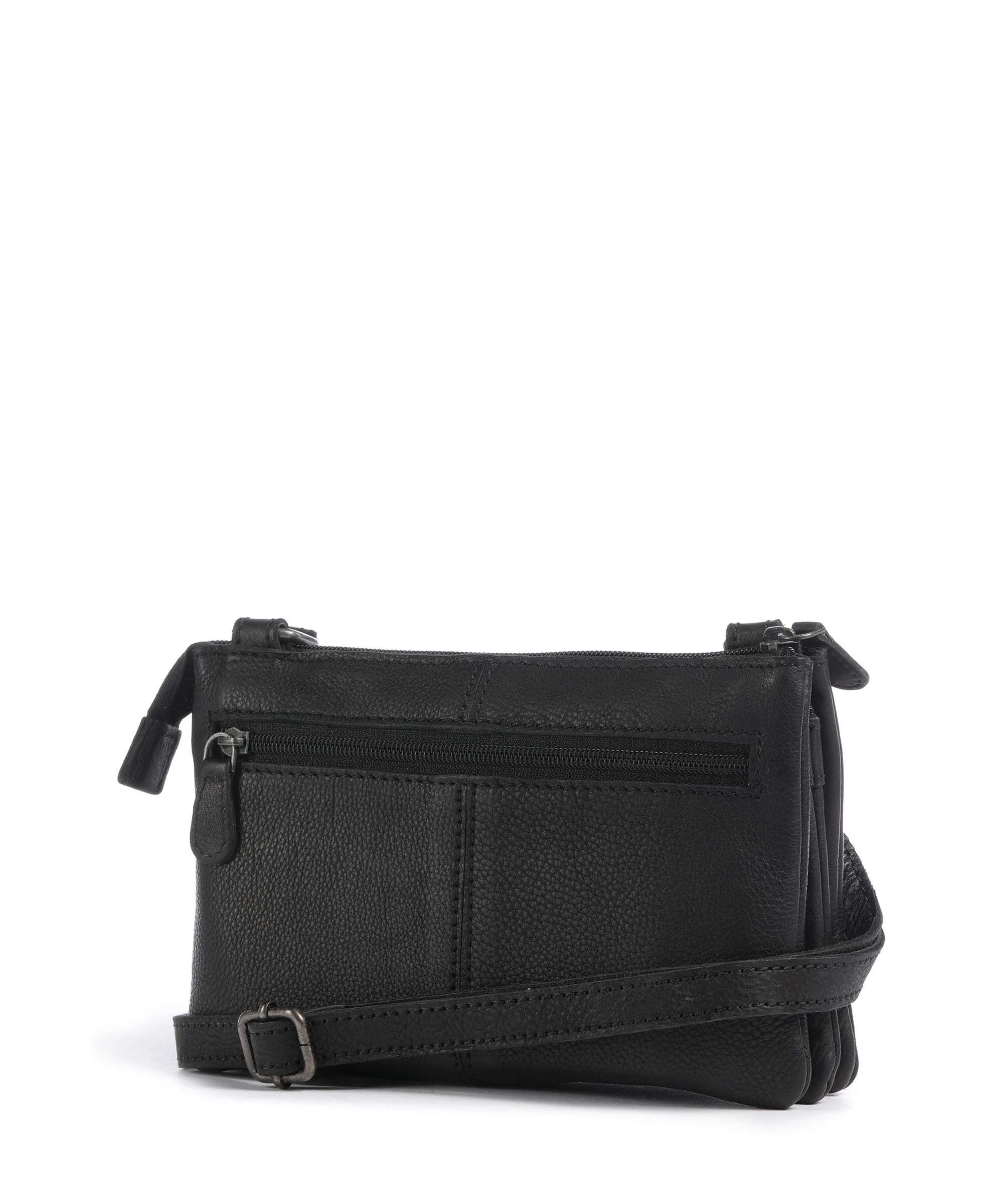 The Chesterfield Brand Washed Waxed Cow Osaka Crossbody bag black - Image 2