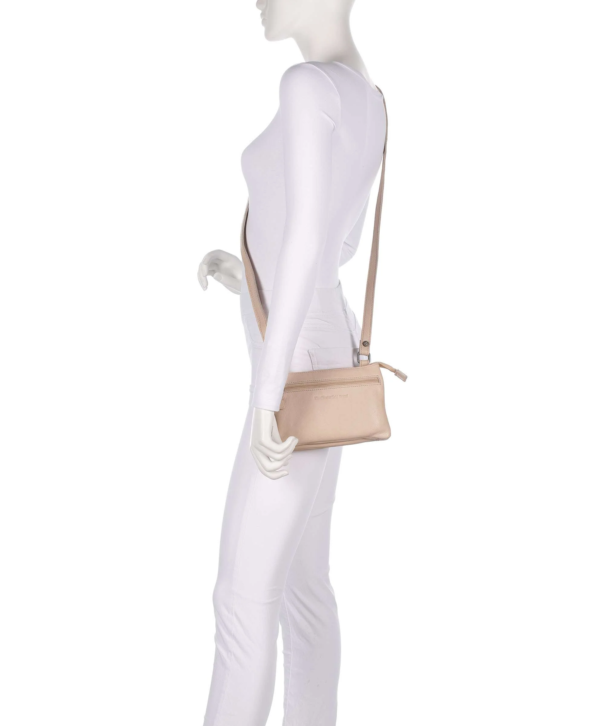 The Chesterfield Brand Washed Waxed Cow Osaka Crossbody bag beige - Image 3