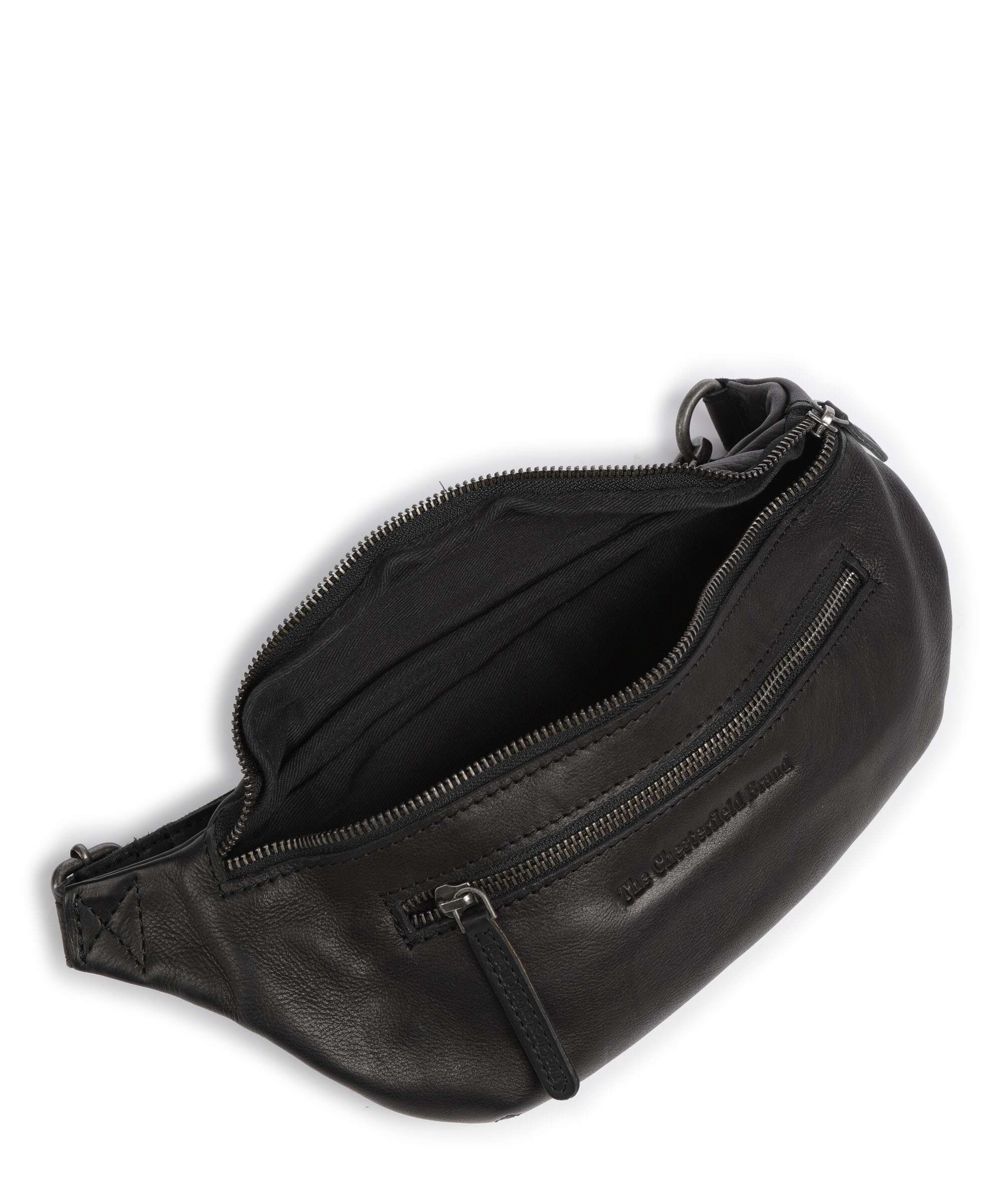 The Chesterfield Brand Washed Waxed Cow Severo Belt bag black - Image 6