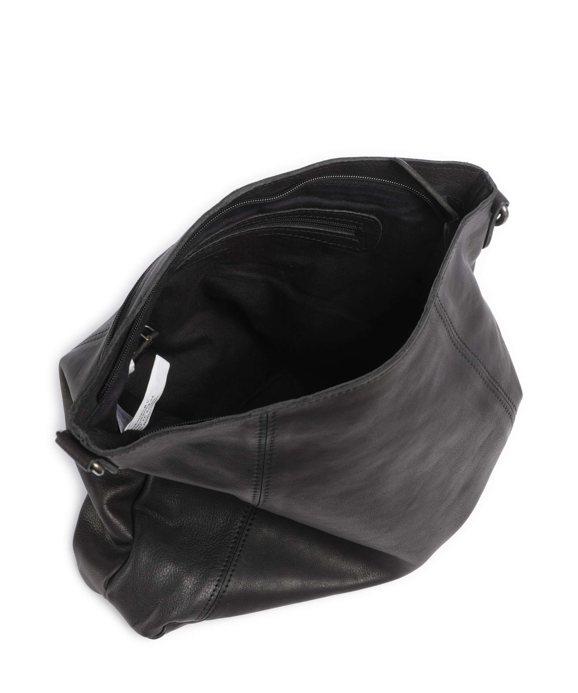 The Chesterfield Brand Washed Waxed Cow Sintra Hobo bag black - Image 6