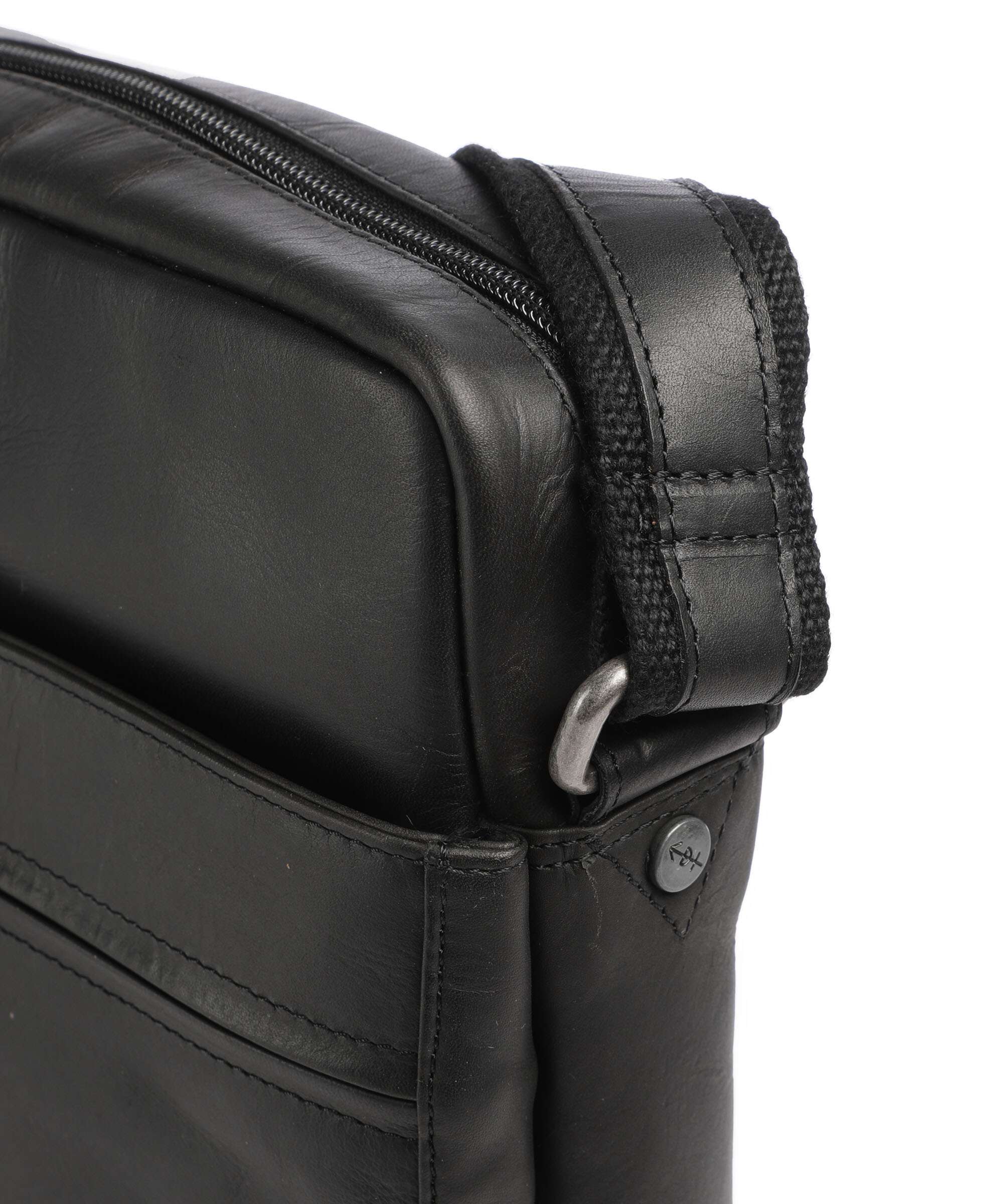 The Chesterfield Brand Wax Pull Up Cow Anzora Crossbody bag black - Image 4
