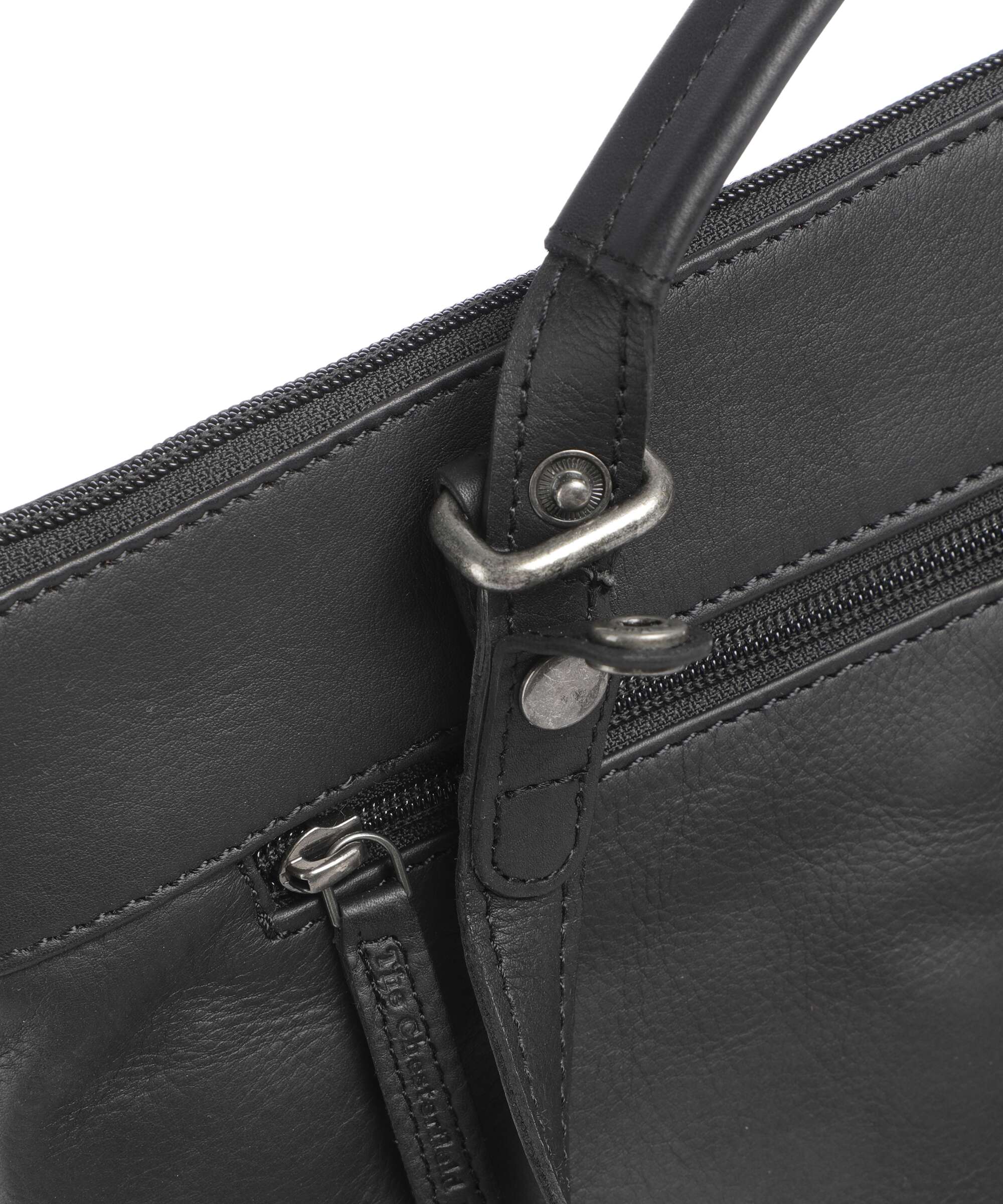 The Chesterfield Brand Wax Pull Up Cow Caldero Backpack black - Image 4