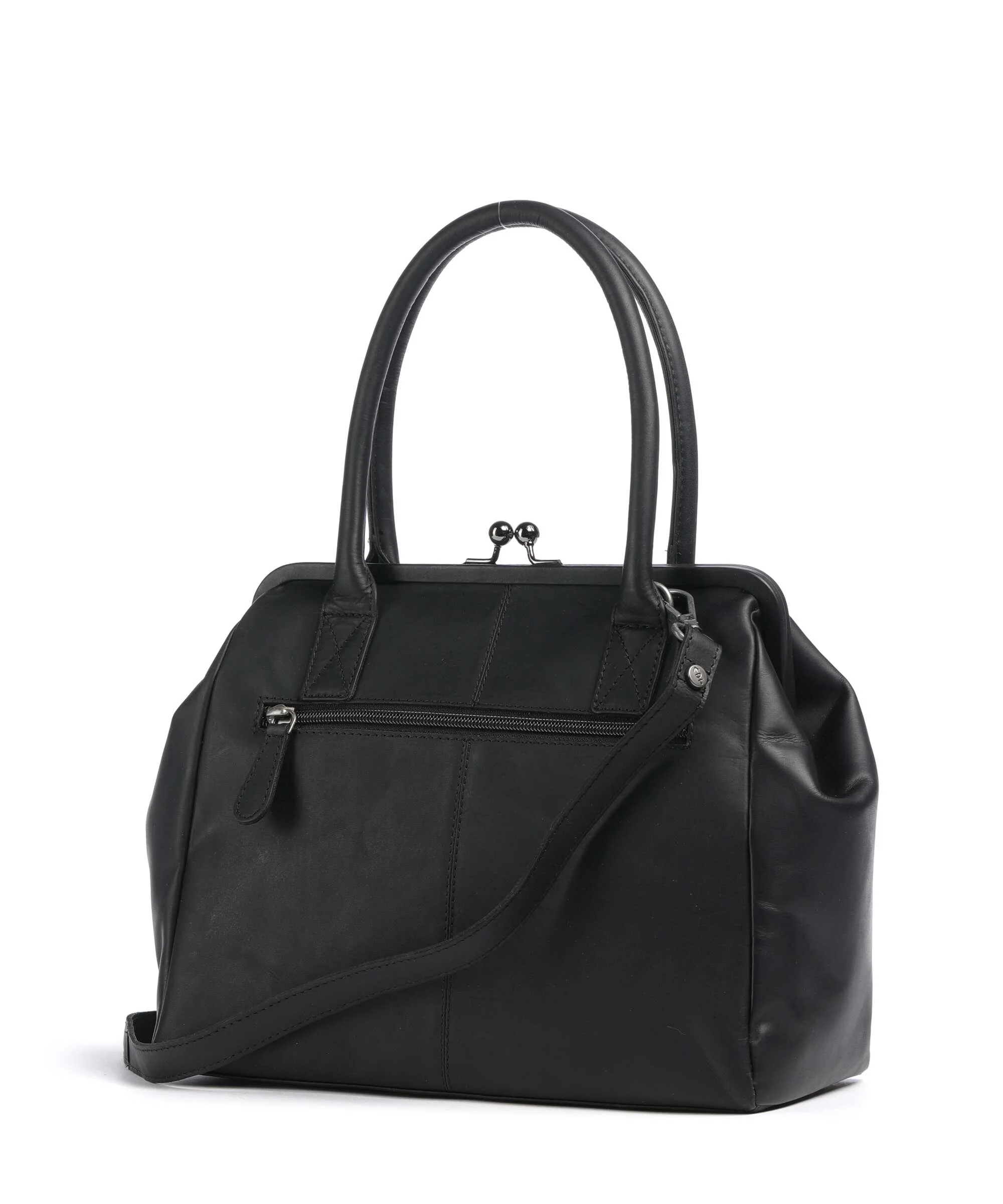 The Chesterfield Brand Wax Pull Up Cow Dorin Shoulder bag black - Image 2