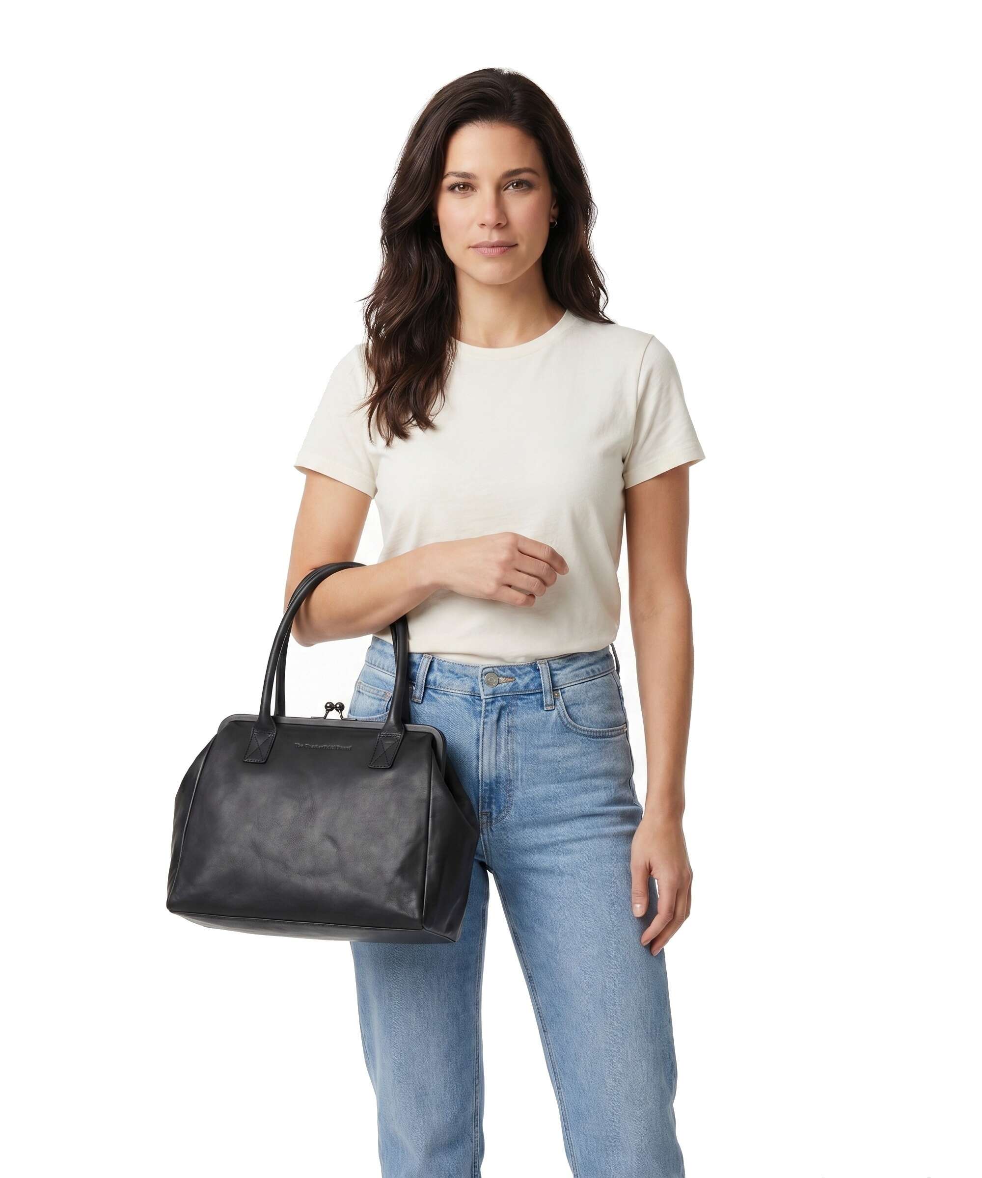 The Chesterfield Brand Wax Pull Up Cow Dorin Shoulder bag black - Image 3