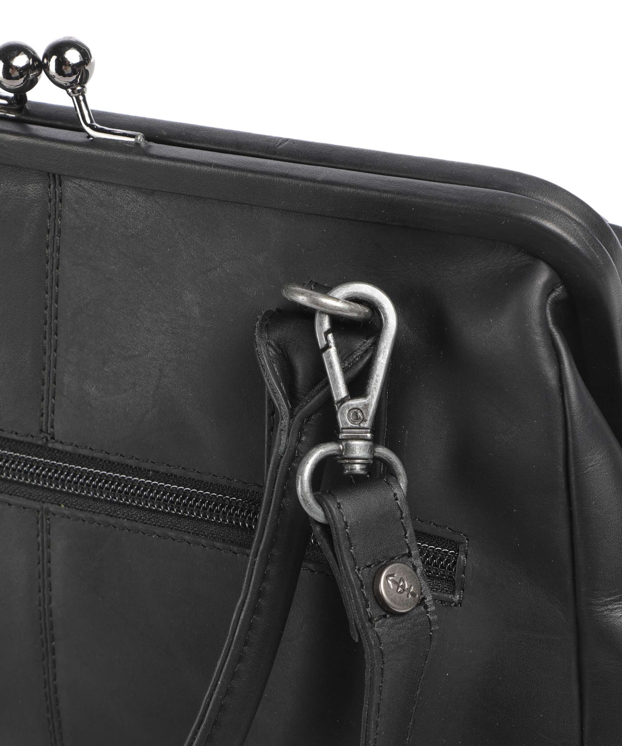 The Chesterfield Brand Wax Pull Up Cow Dorin Shoulder bag black - Image 4
