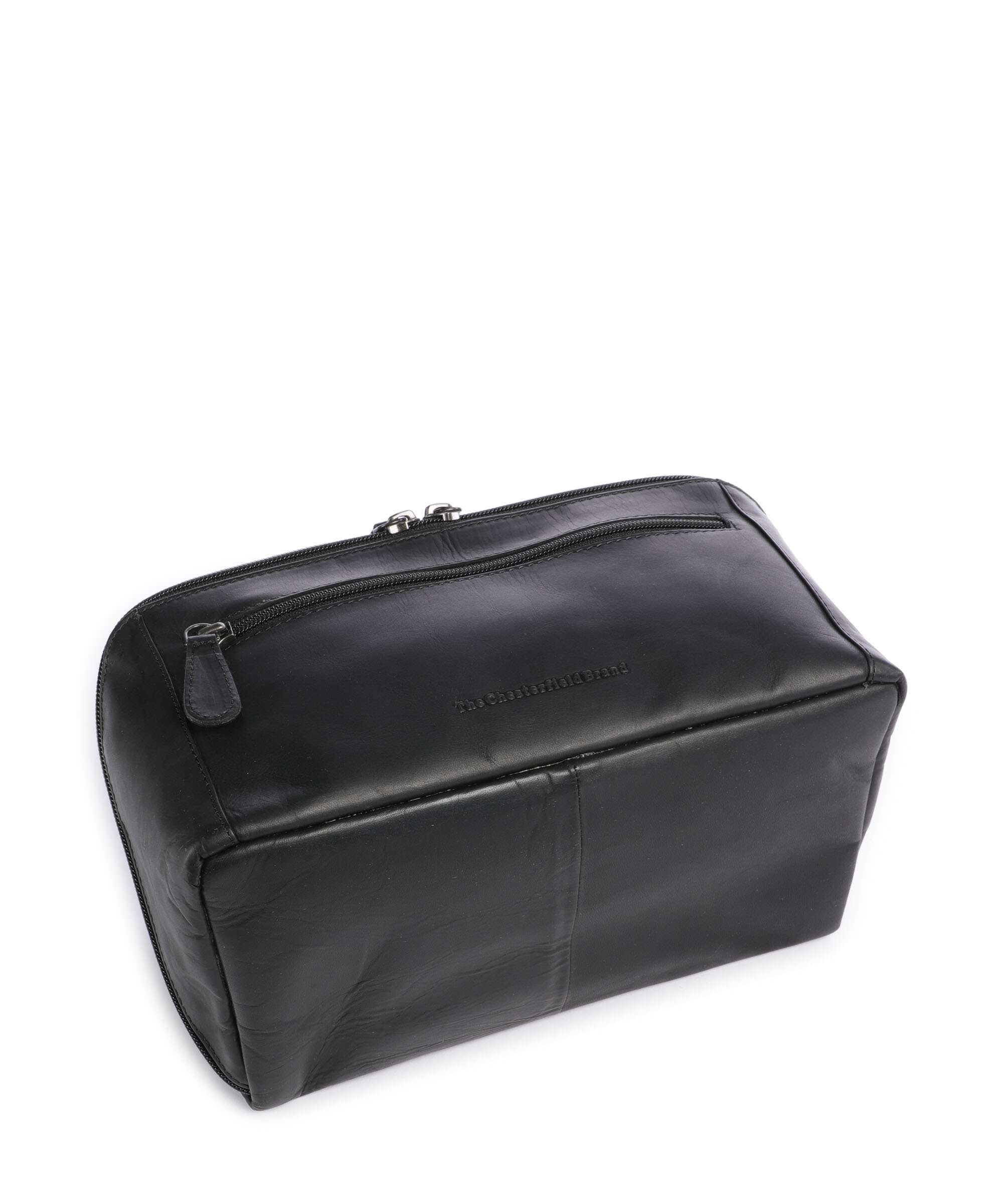 The Chesterfield Brand Wax Pull Up Cow Elmia Toiletry bag black - Image 4