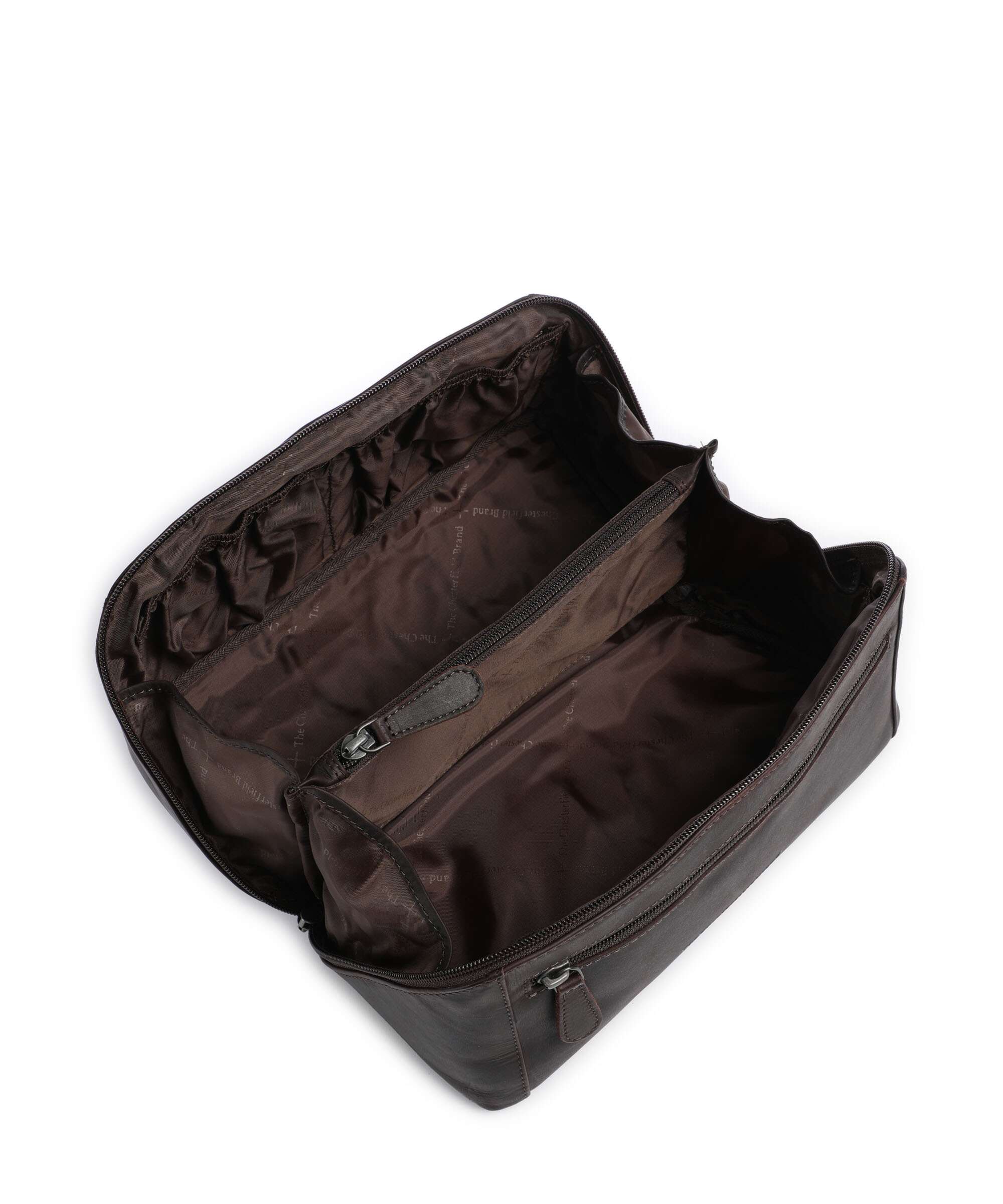 The Chesterfield Brand Wax Pull Up Cow Elmia Toiletry bag brown - Image 4