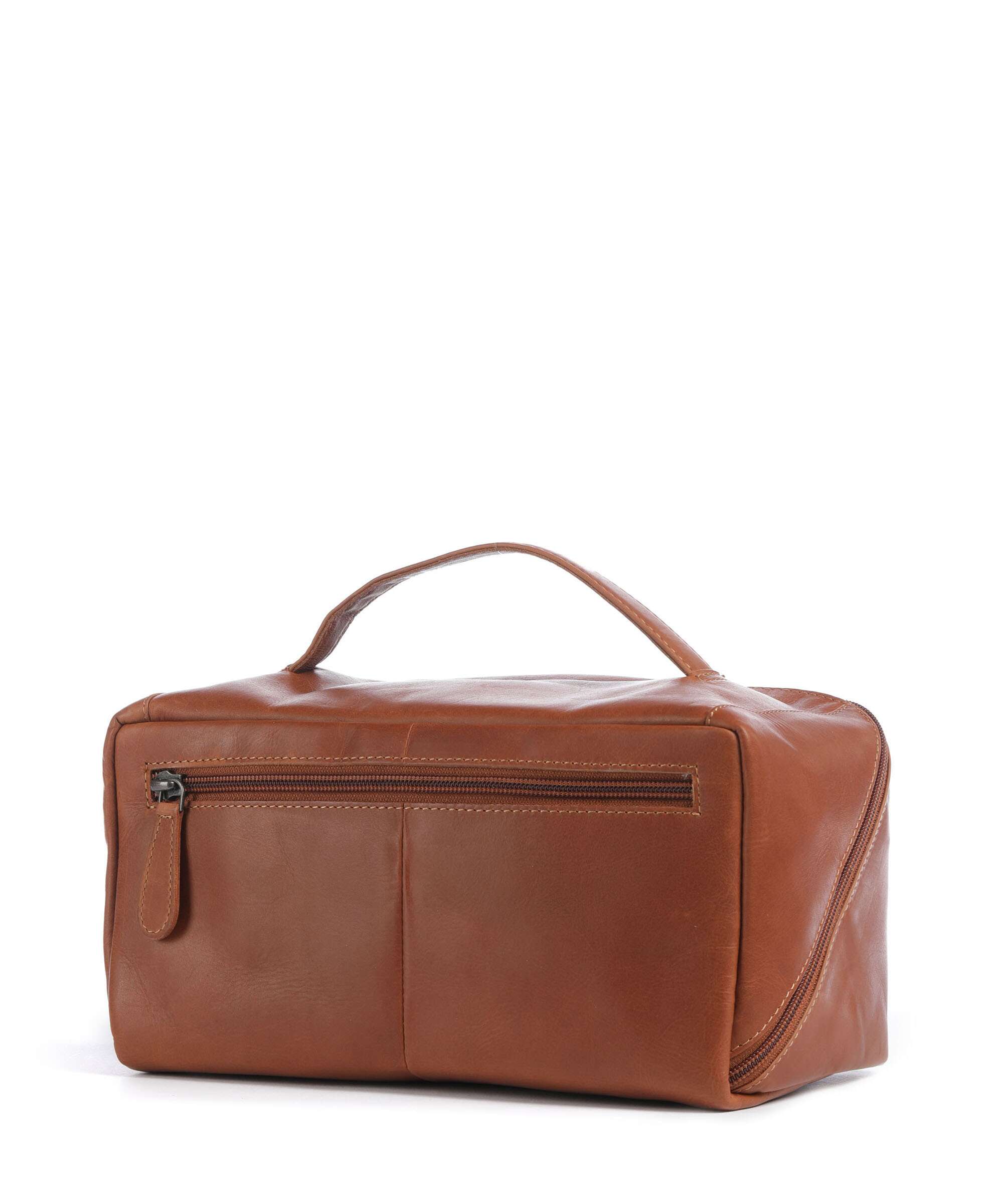 The Chesterfield Brand Wax Pull Up Cow Elmia Toiletry bag cognac - Image 2