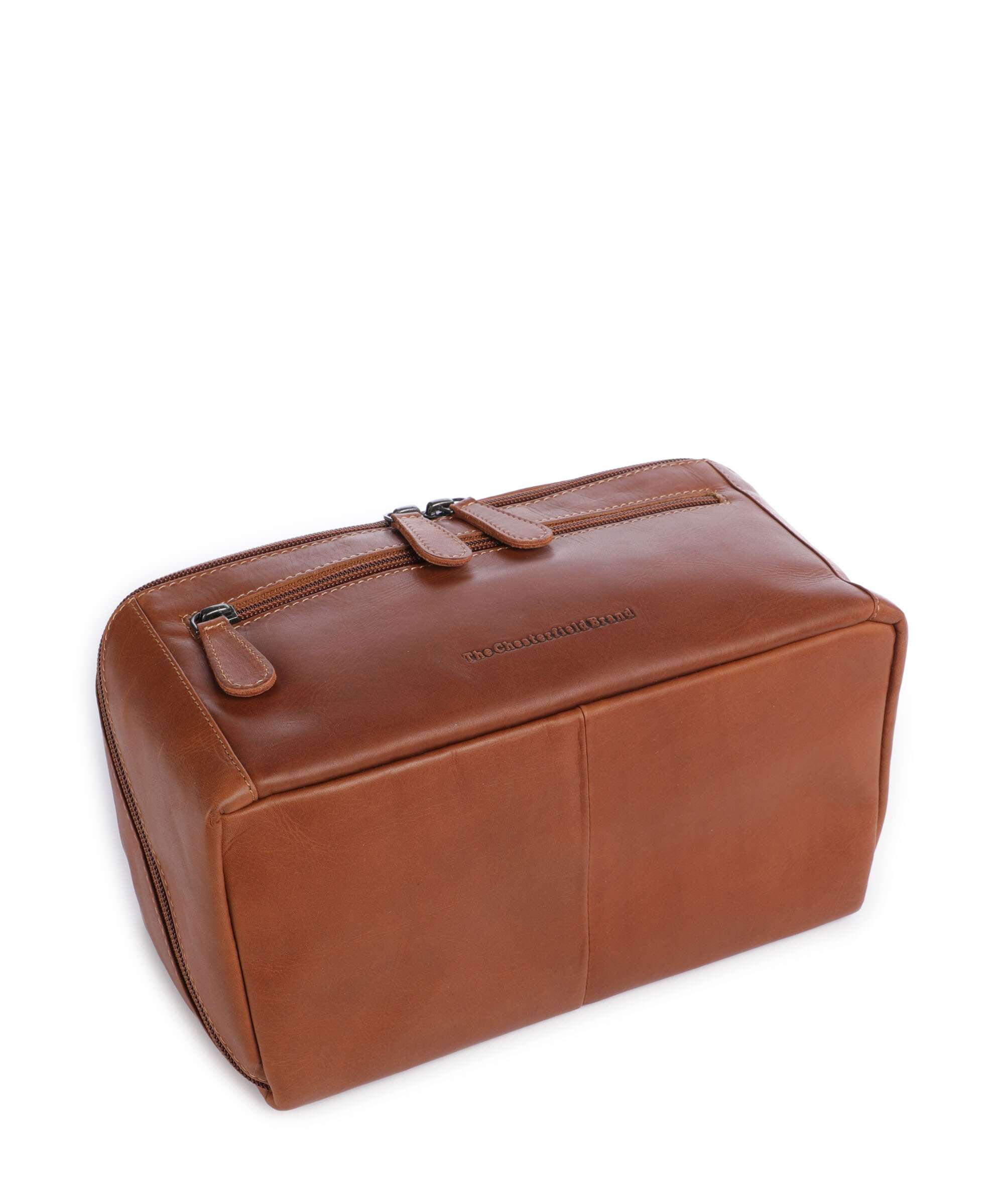 The Chesterfield Brand Wax Pull Up Cow Elmia Toiletry bag cognac - Image 4