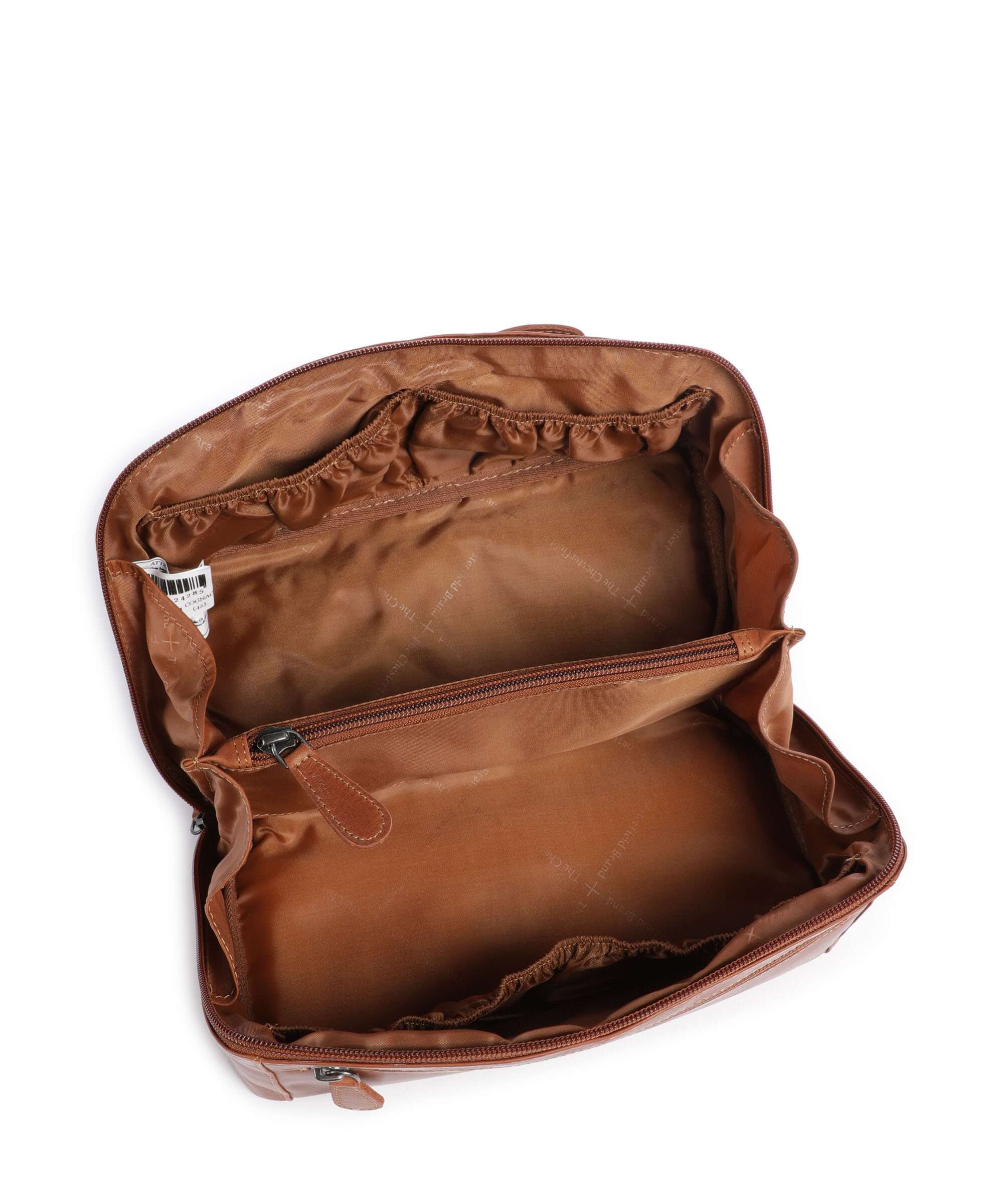 The Chesterfield Brand Wax Pull Up Cow Elmia Toiletry bag cognac - Image 5