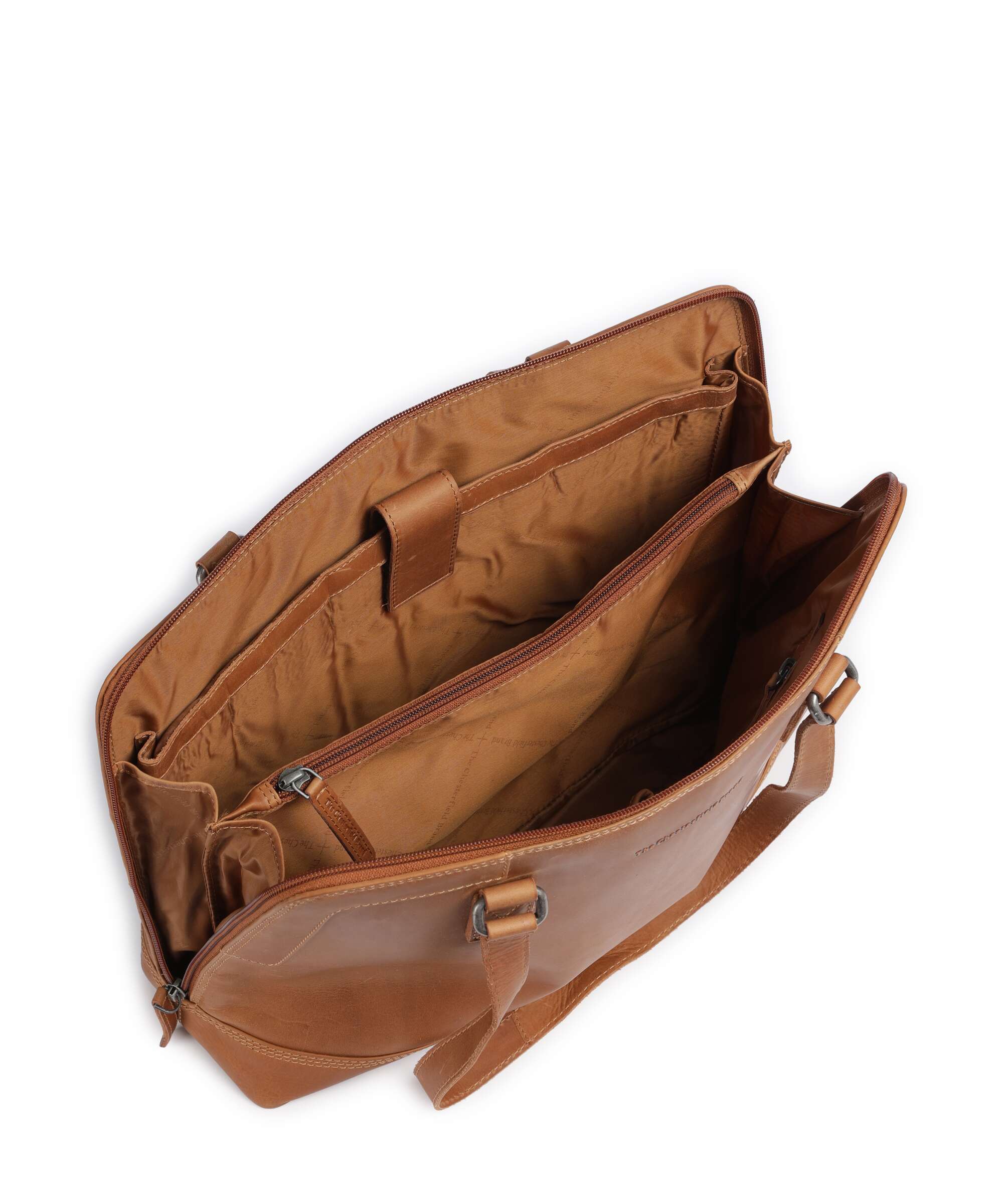 The Chesterfield Brand Wax Pull Up Cow Elvar Shoulder bag cognac - Image 5