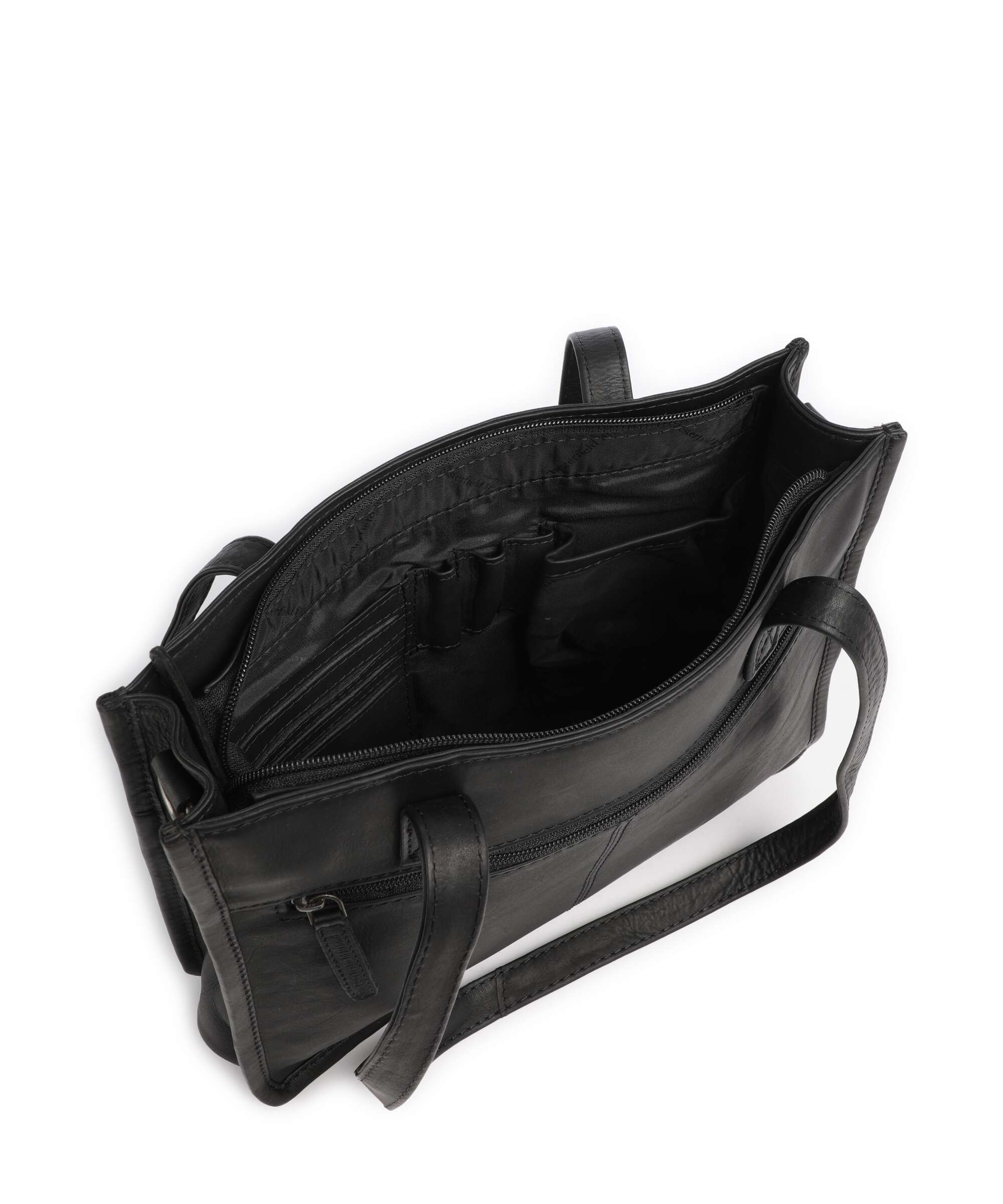 The Chesterfield Brand Wax Pull Up Cow Estella Tote bag black - Image 6