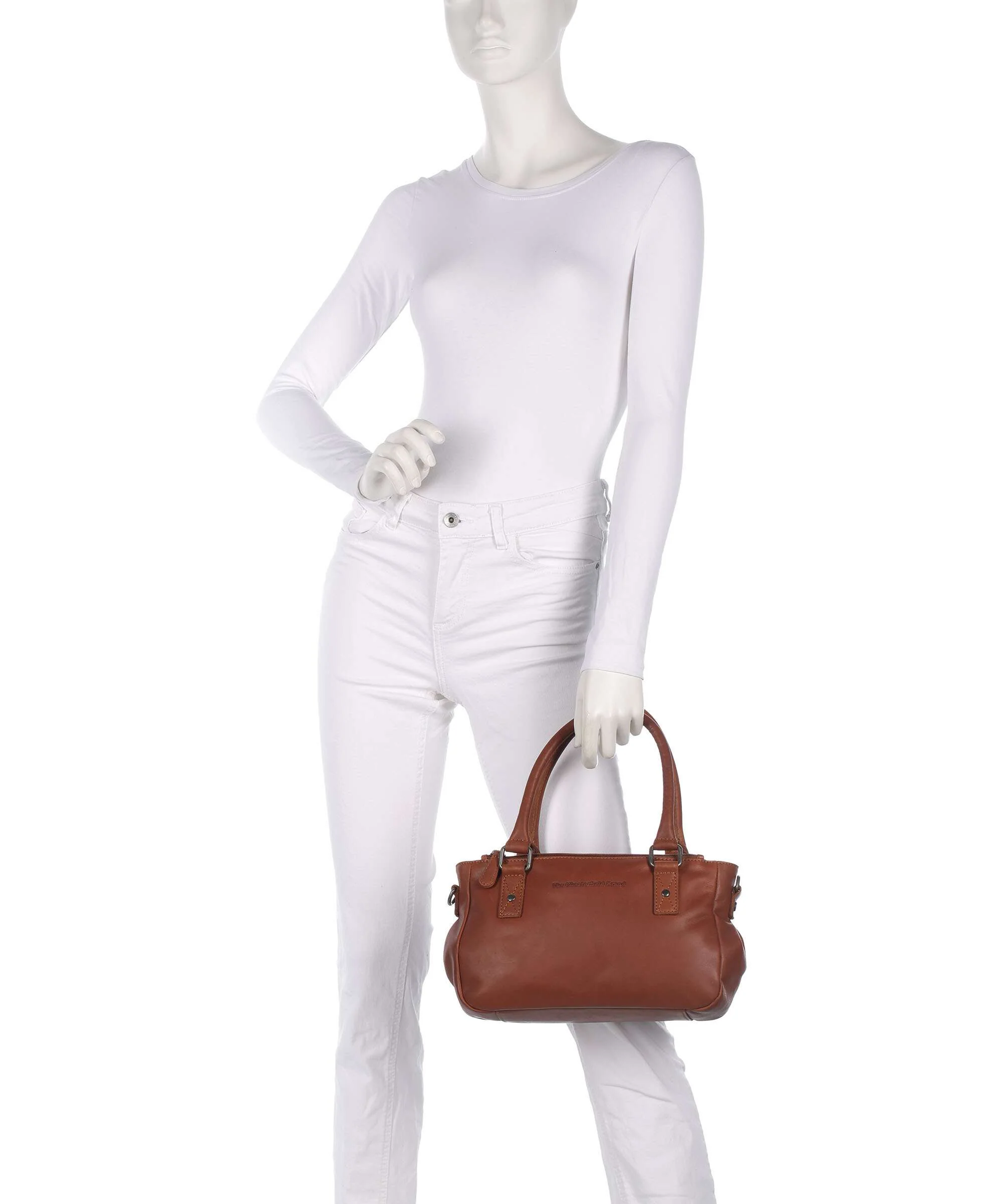 The Chesterfield Brand Wax Pull Up Cow Fenja Handbag cognac - Image 3