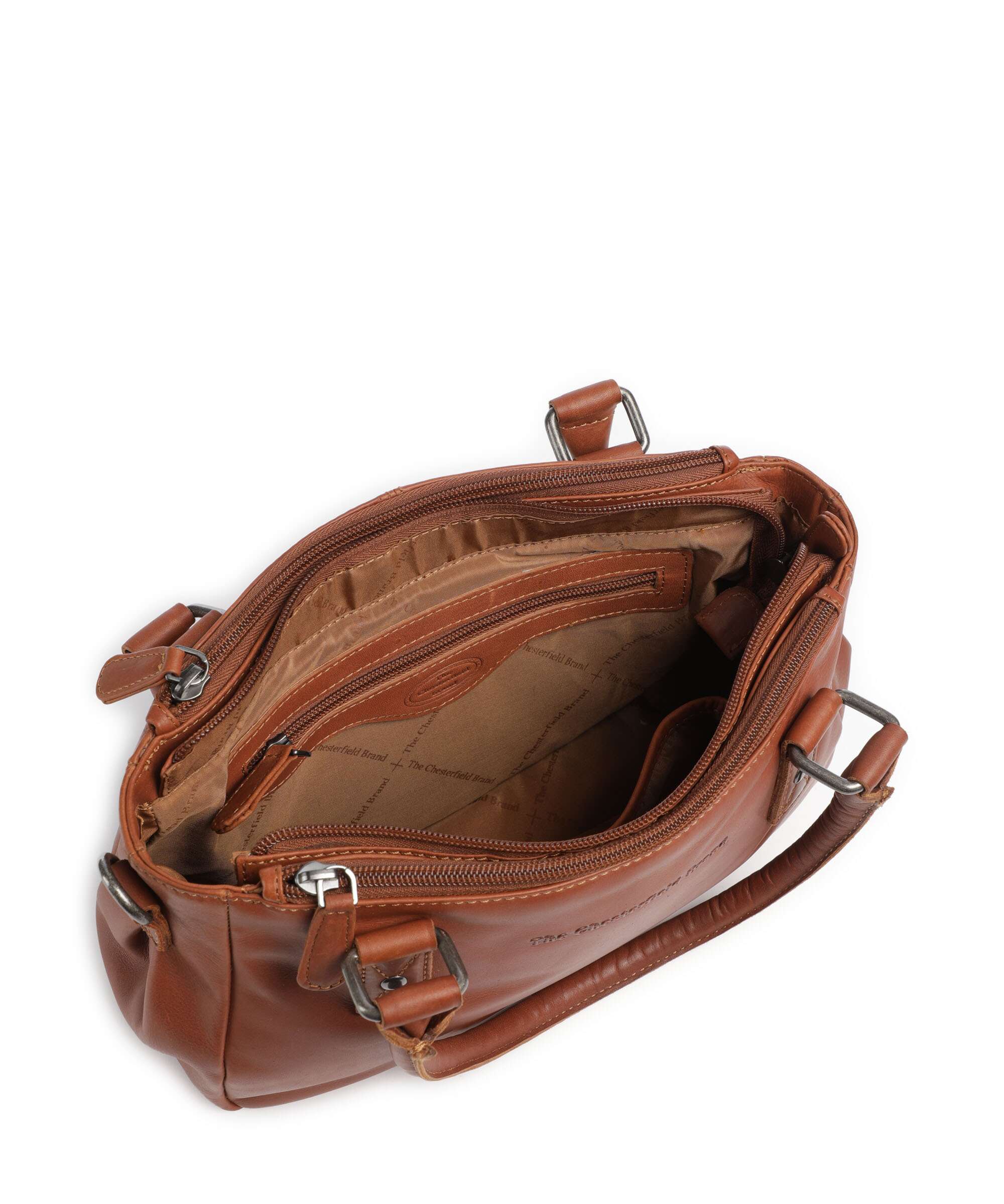 The Chesterfield Brand Wax Pull Up Cow Fenja Handbag cognac - Image 6