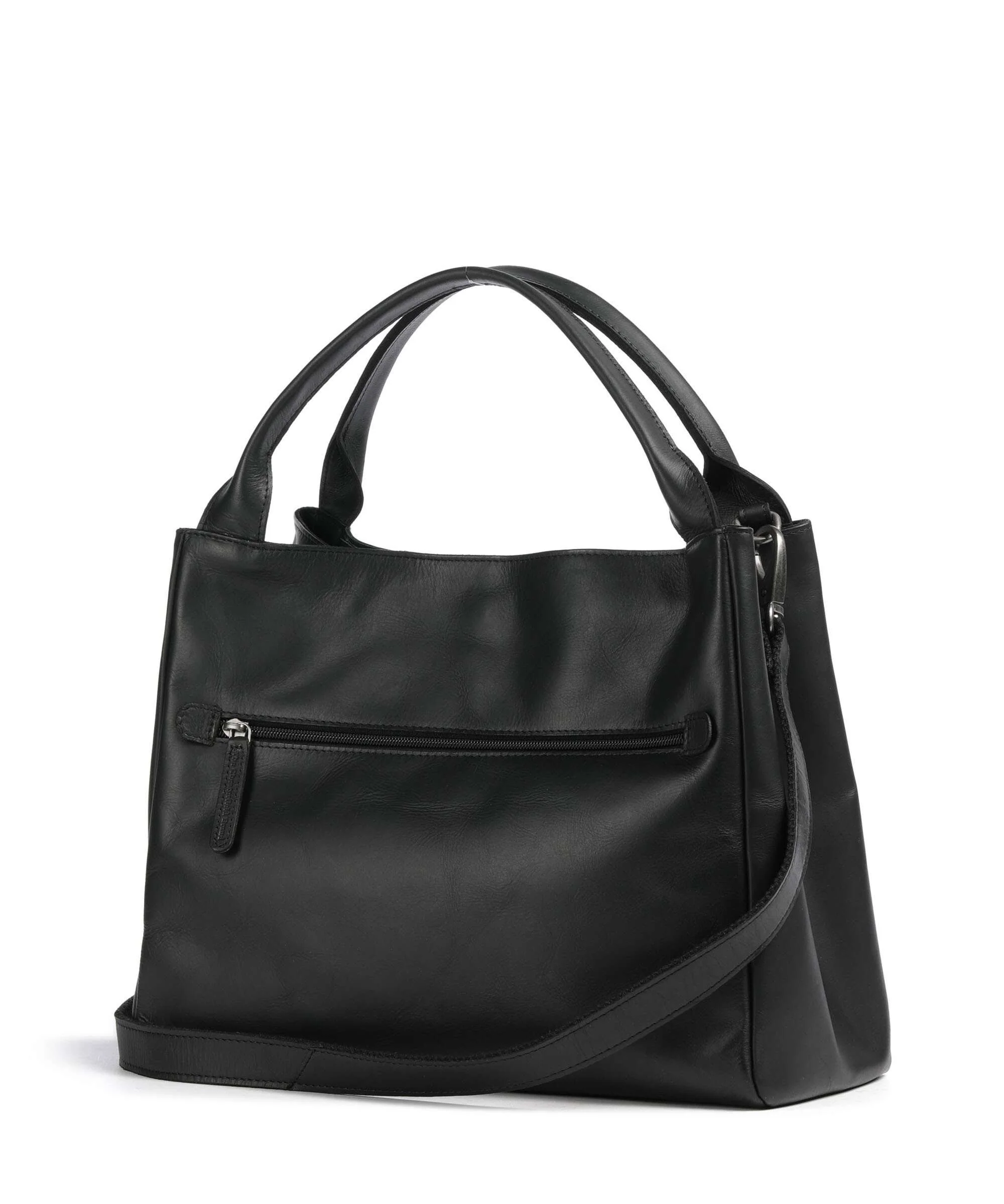 The Chesterfield Brand Wax Pull Up Cow Fioline Handbag black - Image 2