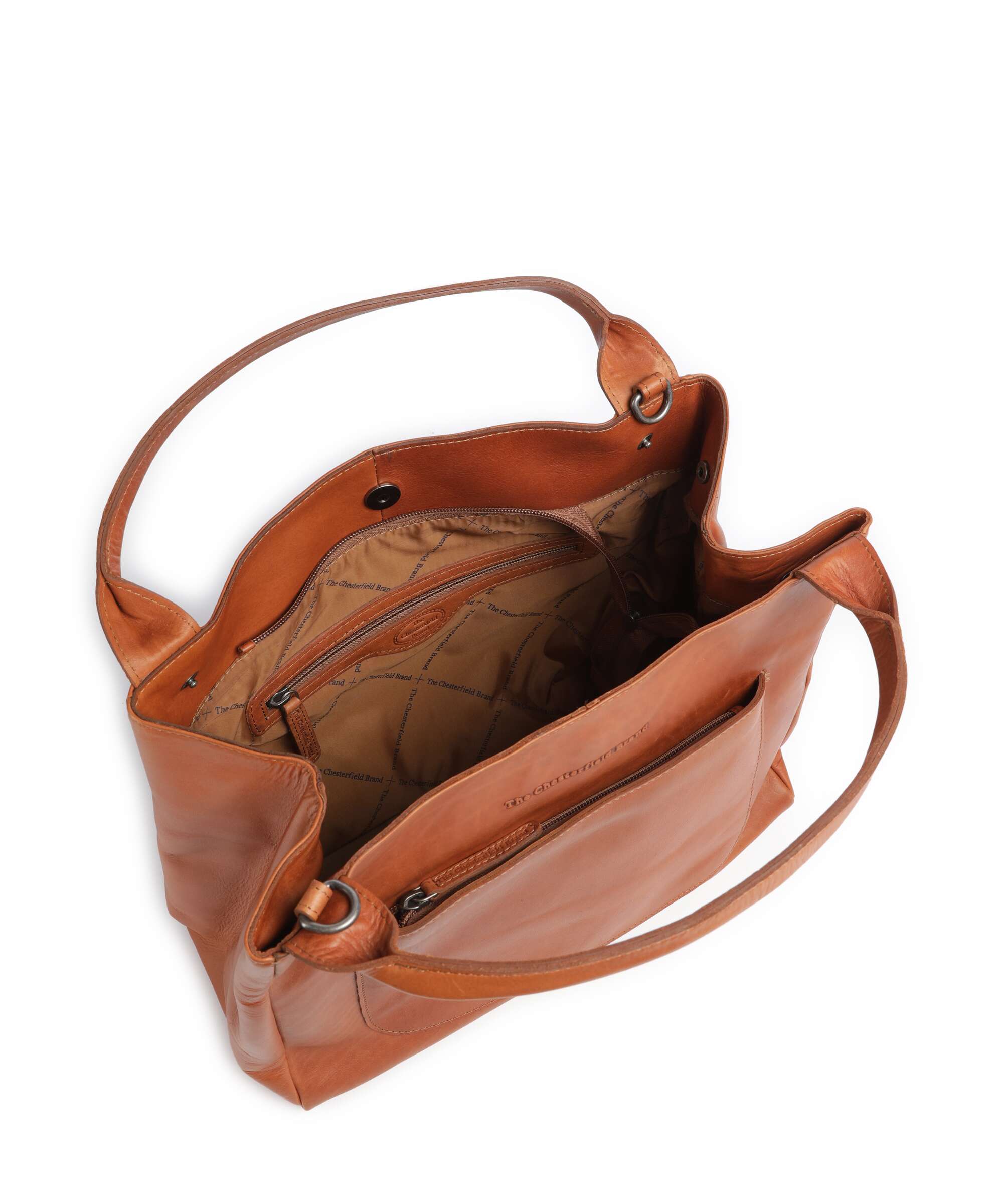 The Chesterfield Brand Wax Pull Up Cow Fioline Handbag cognac - Image 6