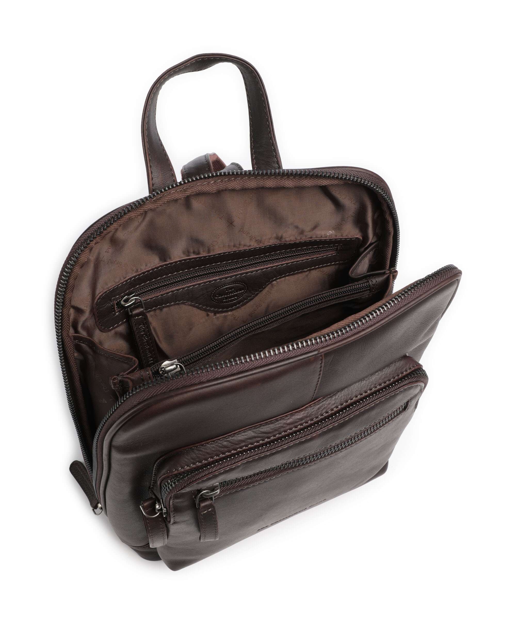 The Chesterfield Brand Wax Pull Up Cow Floran Backpack brown - Image 5