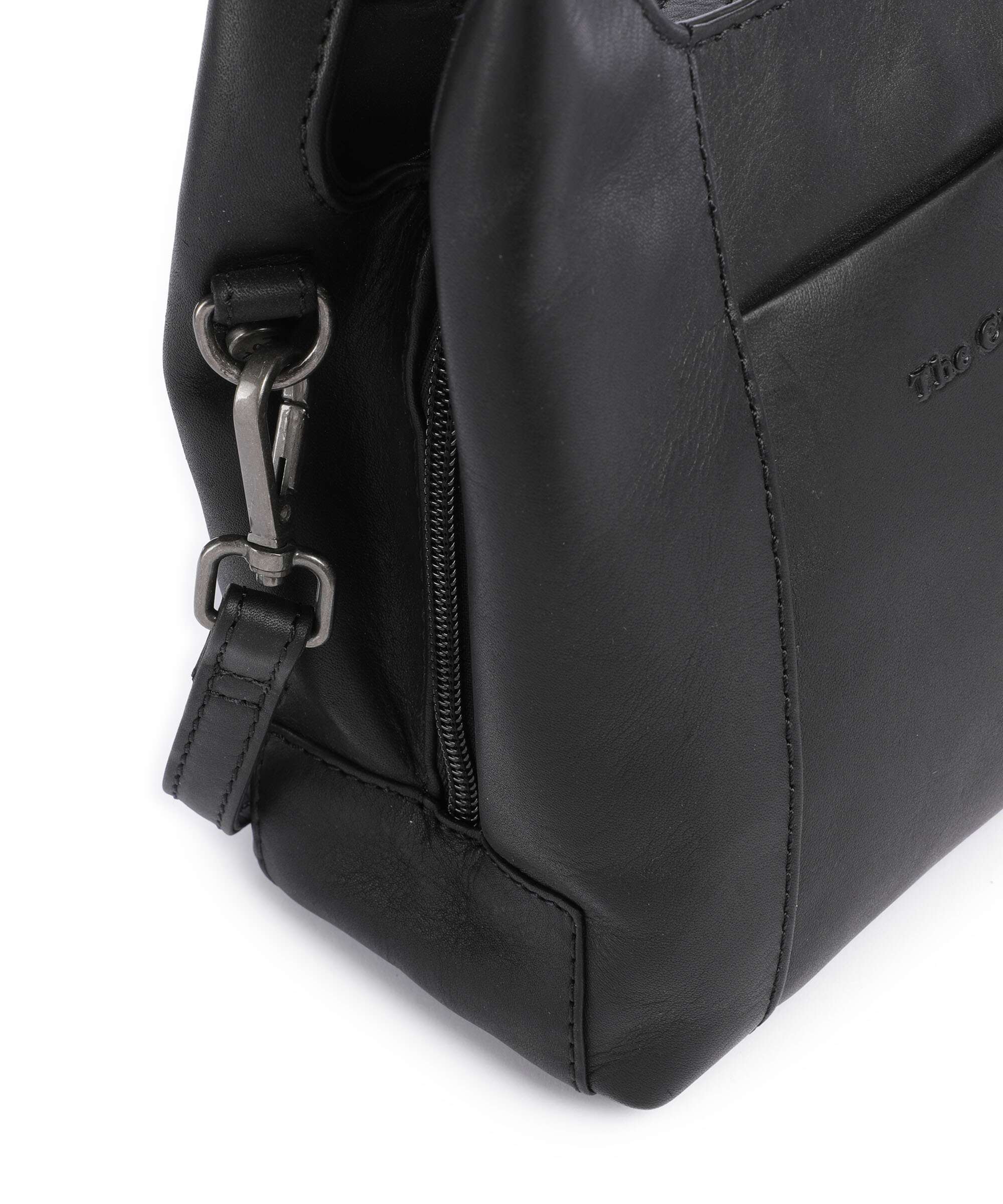 The Chesterfield Brand Wax Pull Up Cow Lunera Handbag black - Image 4