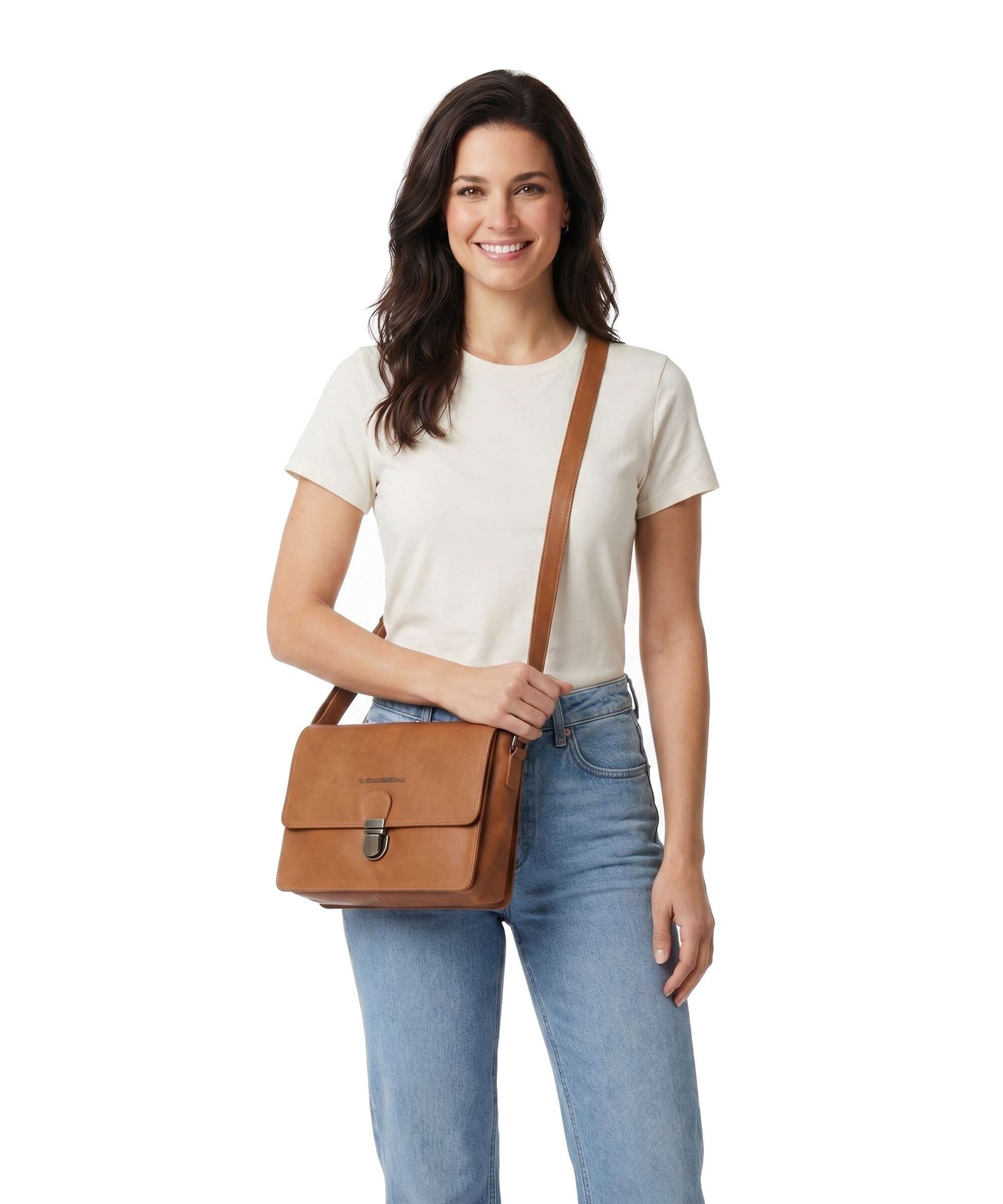 The Chesterfield Brand Wax Pull Up Cow Lunor Shoulder bag cognac - Image 3