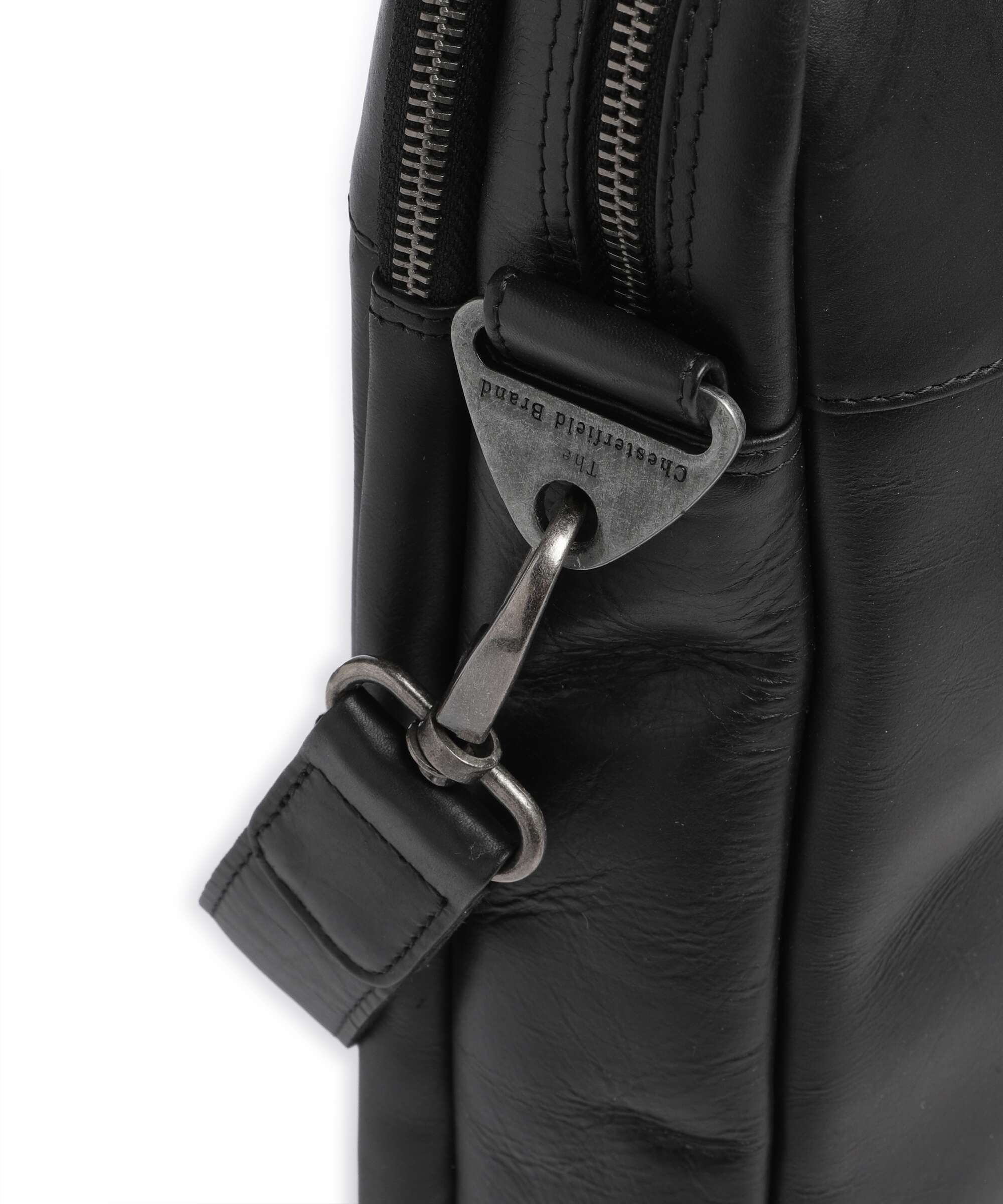 The Chesterfield Brand Wax Pull Up Cow Montara Laptop bag black - Image 5
