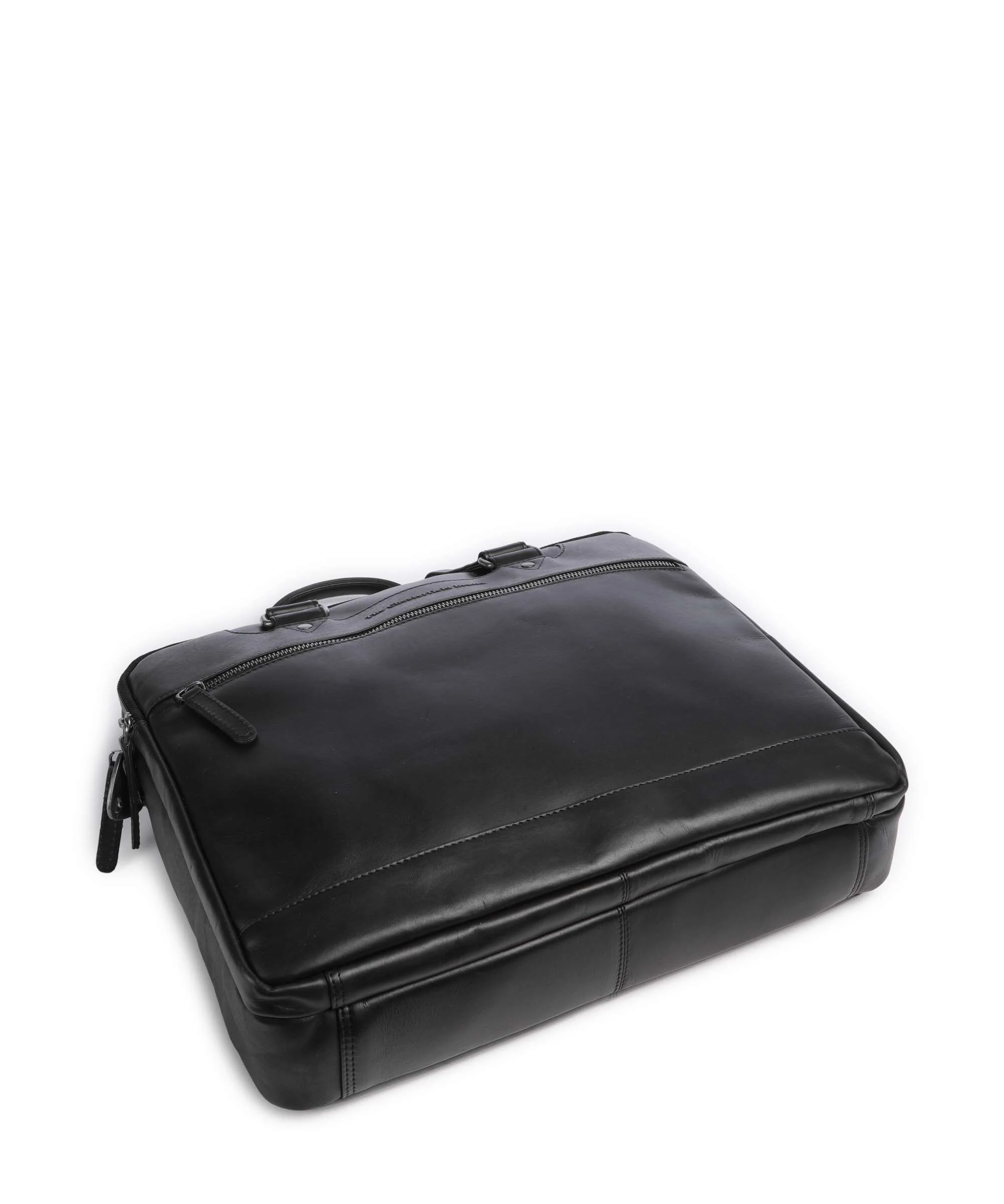 The Chesterfield Brand Wax Pull Up Cow Montara Laptop bag black - Image 6