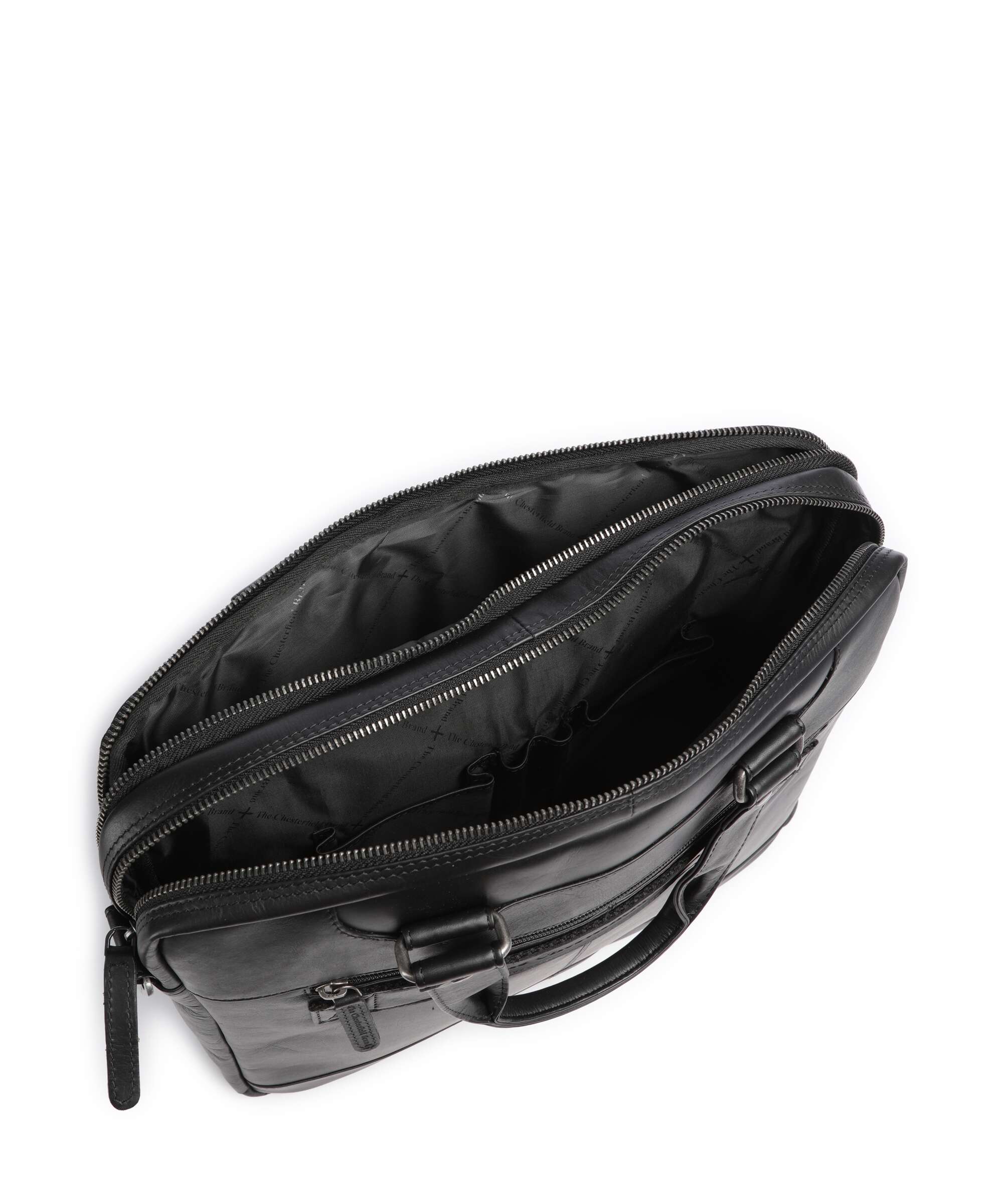 The Chesterfield Brand Wax Pull Up Cow Montara Laptop bag black - Image 7