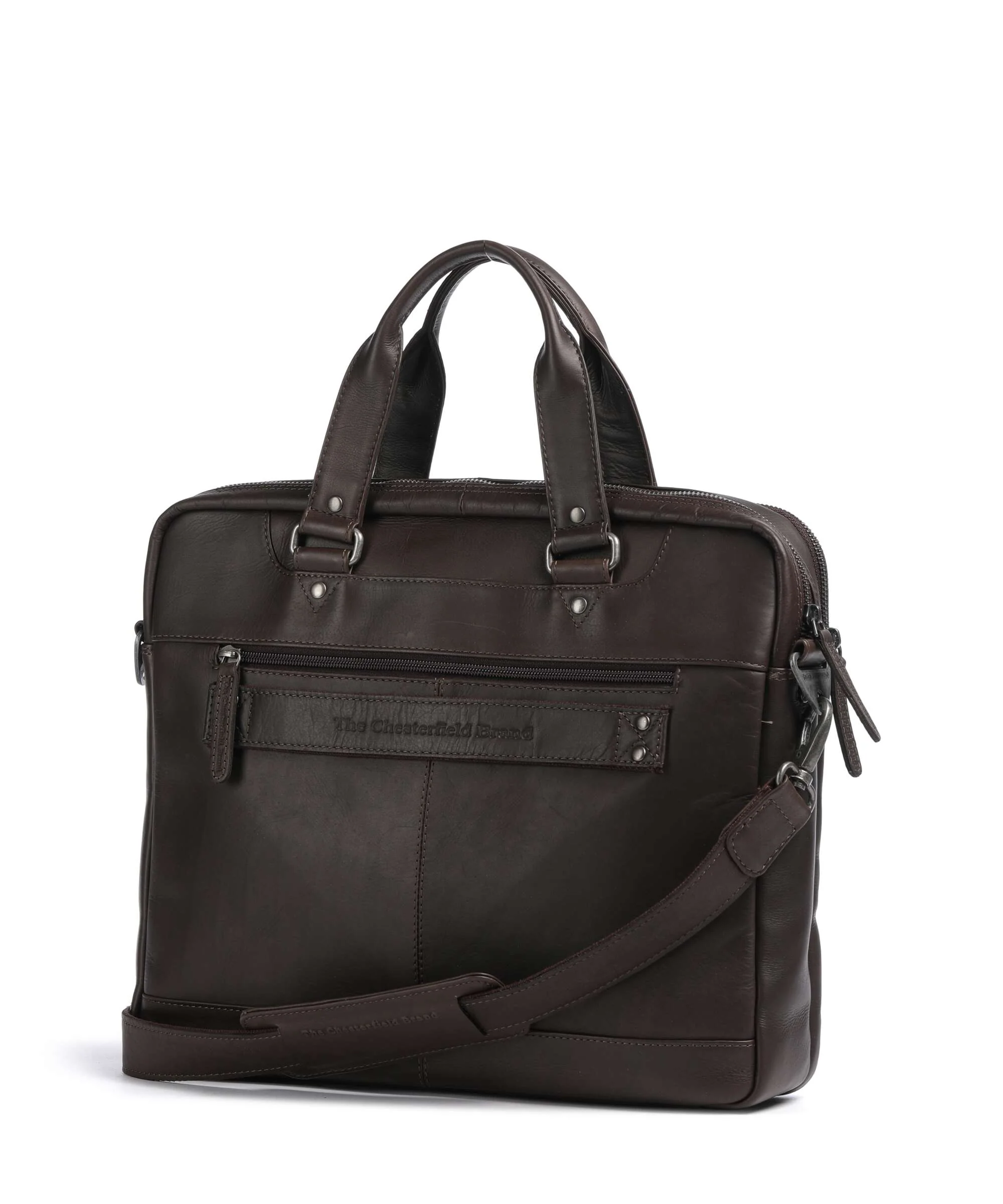 The Chesterfield Brand Wax Pull Up Cow Montara Laptop bag brown - Image 2