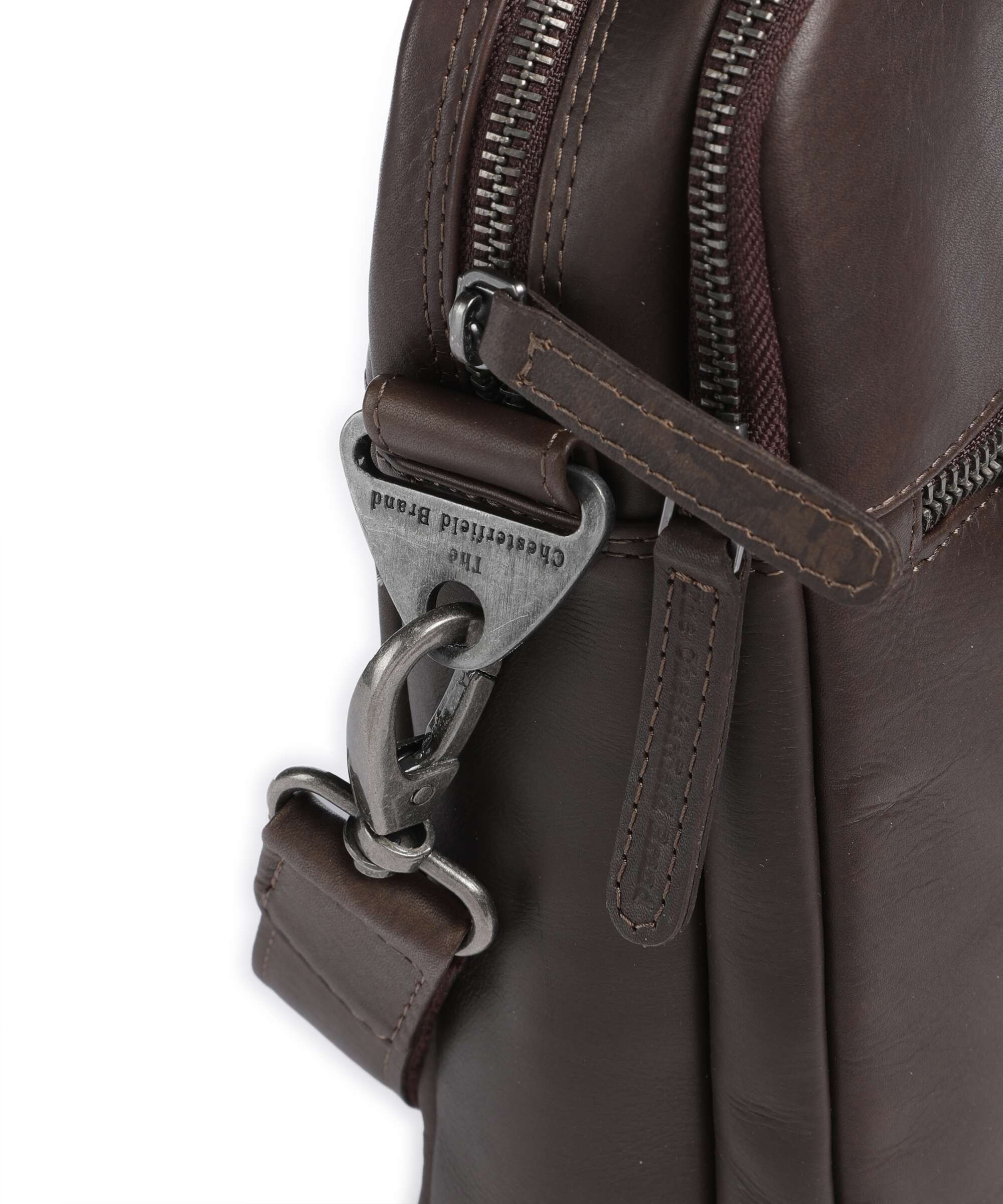 The Chesterfield Brand Wax Pull Up Cow Montara Laptop bag brown - Image 5