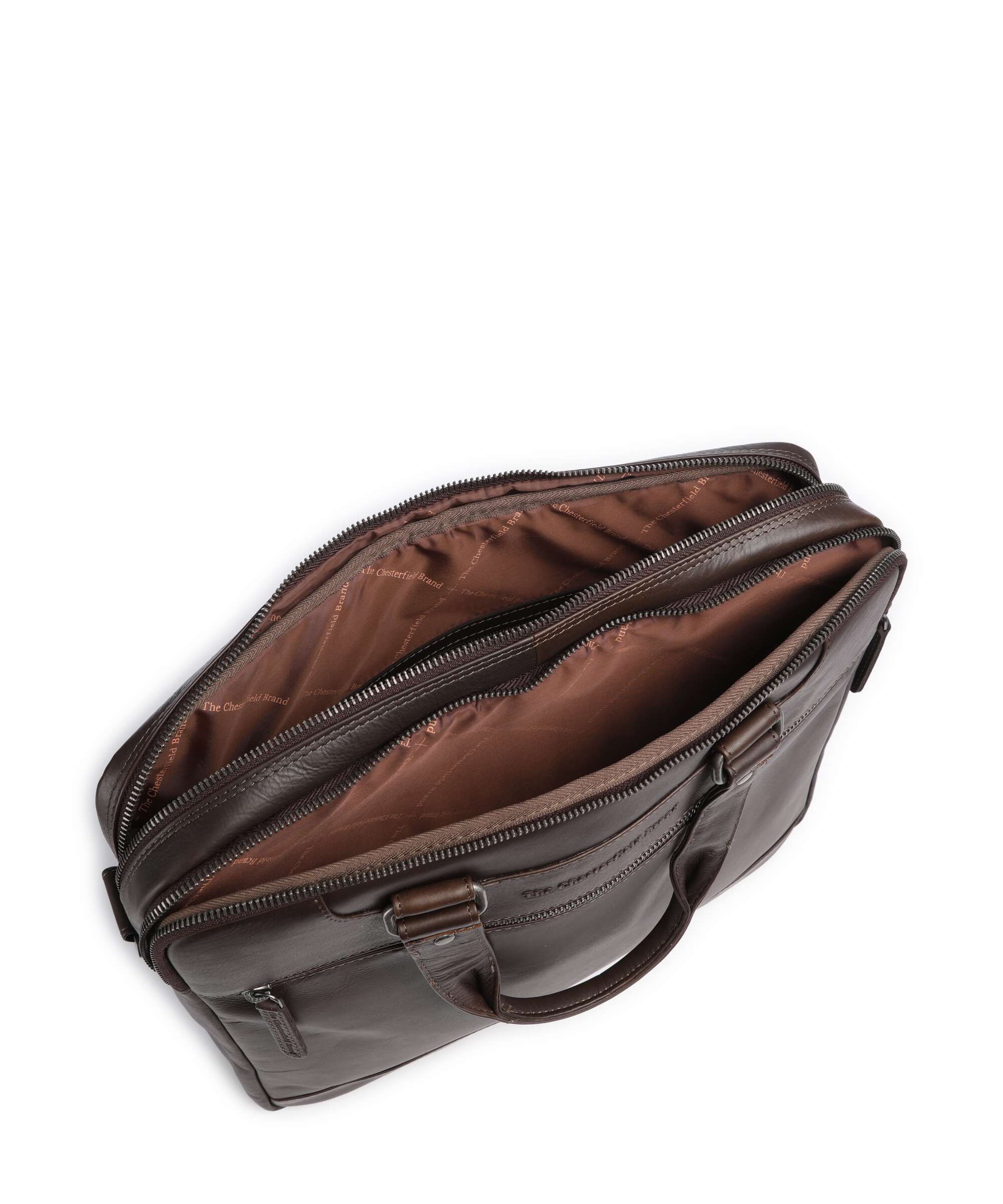 The Chesterfield Brand Wax Pull Up Cow Montara Laptop bag brown - Image 7