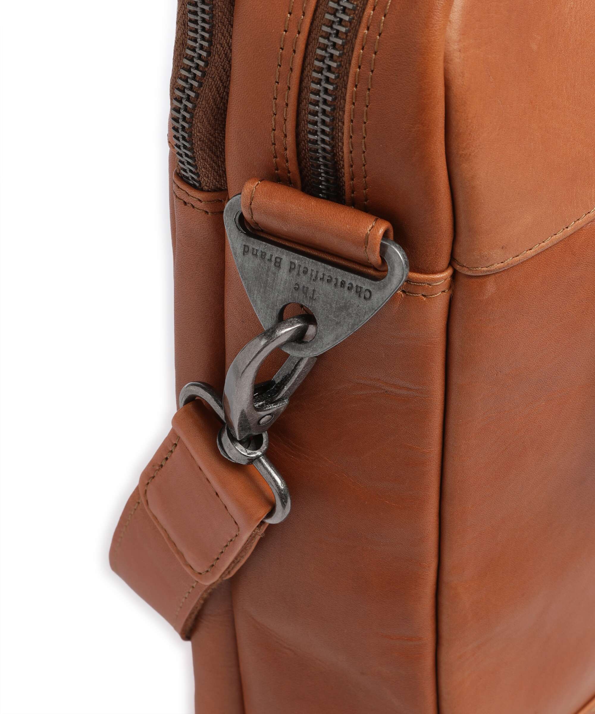 The Chesterfield Brand Wax Pull Up Cow Montara Laptop bag cognac - Image 5