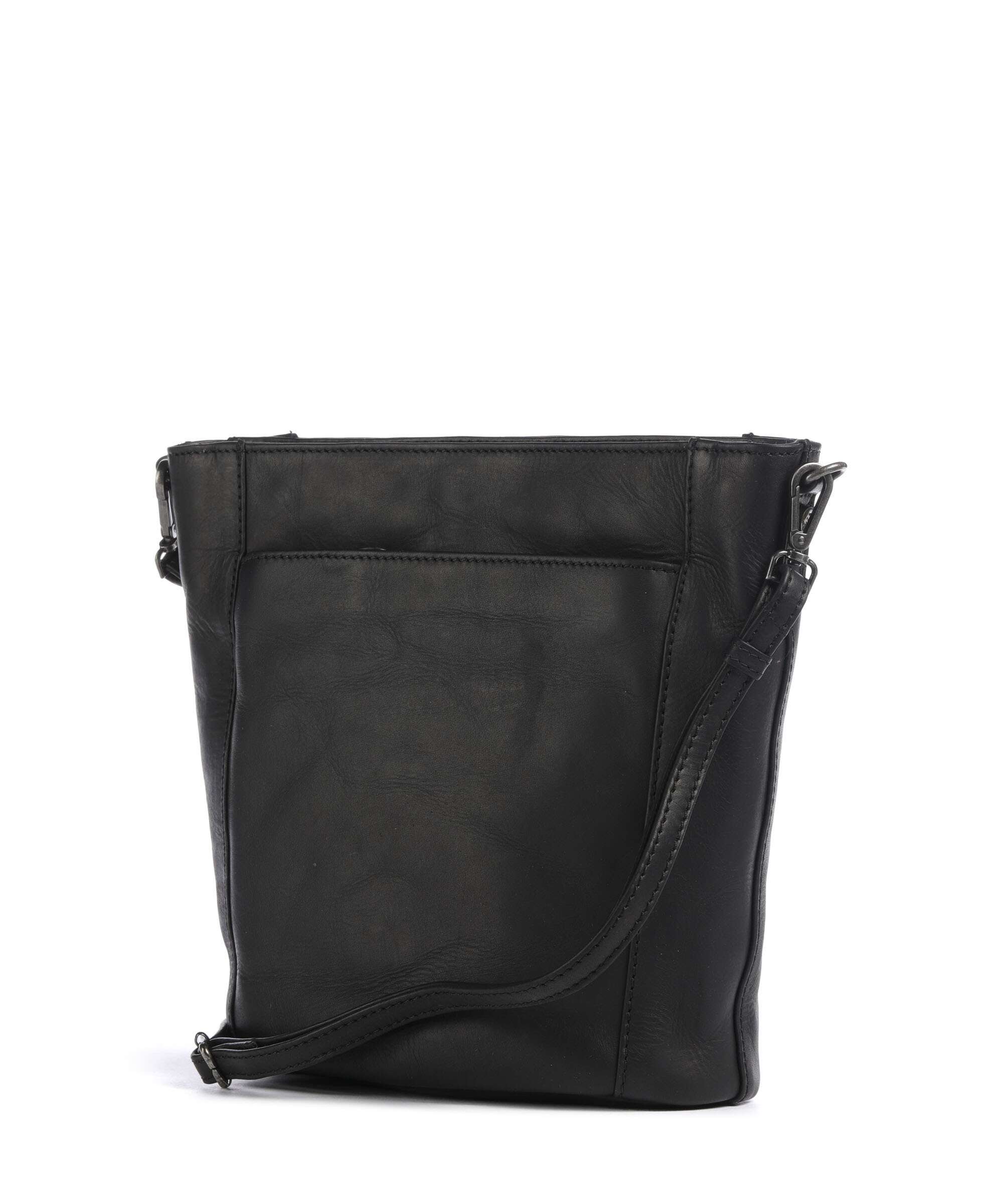 The Chesterfield Brand Wax Pull Up Cow Moore Bucket bag black - Image 2