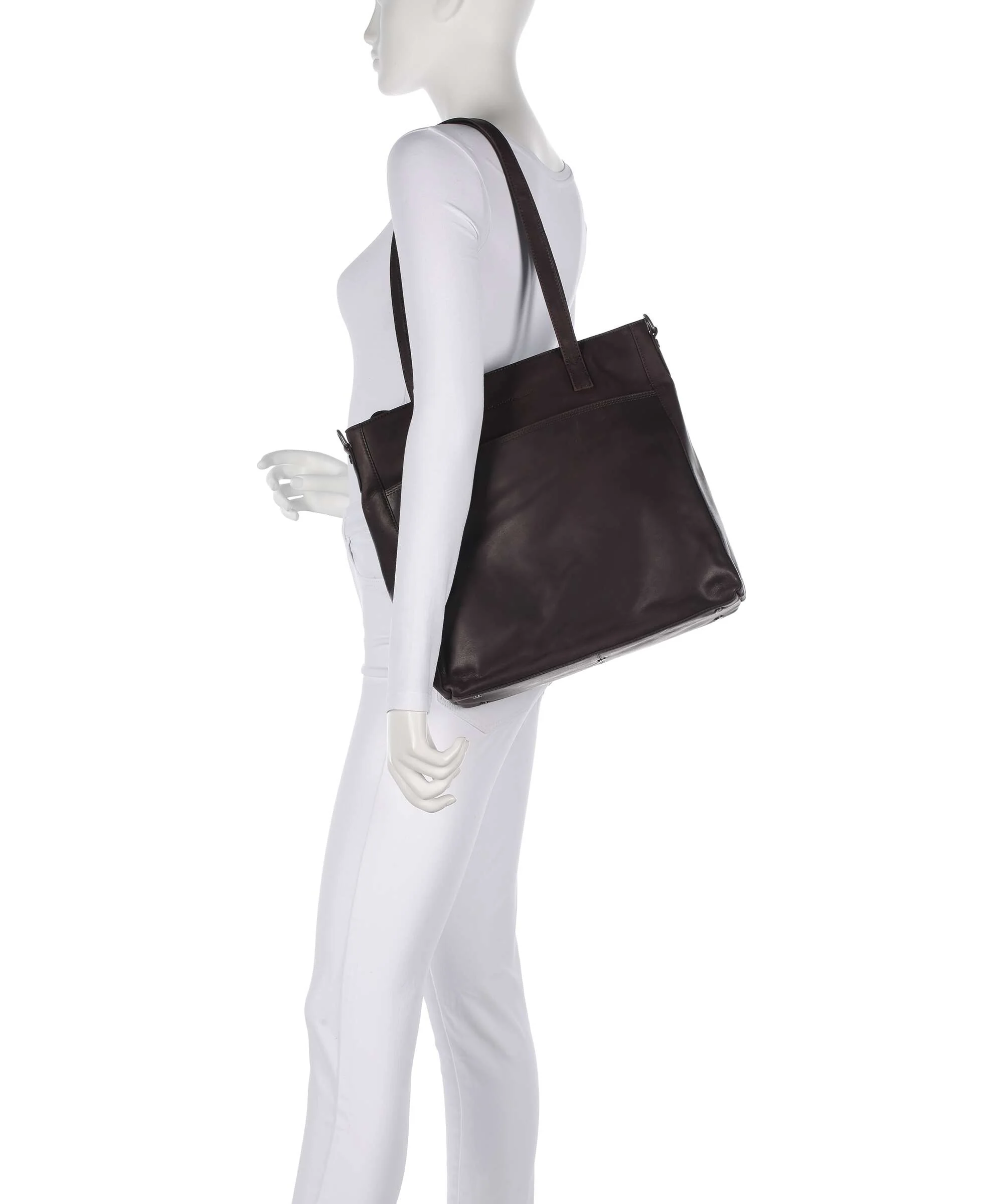 The Chesterfield Brand Wax Pull Up Cow Mosel Tote bag brown - Image 3