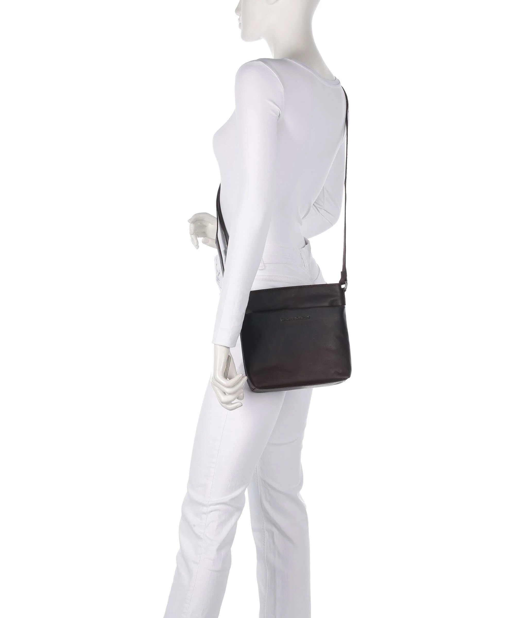 The Chesterfield Brand Wax Pull Up Cow Navene Crossbody bag brown - Image 3