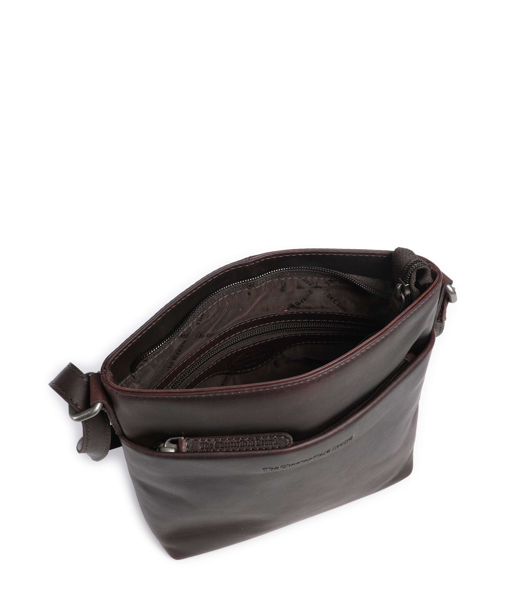 The Chesterfield Brand Wax Pull Up Cow Navene Crossbody bag brown - Image 6
