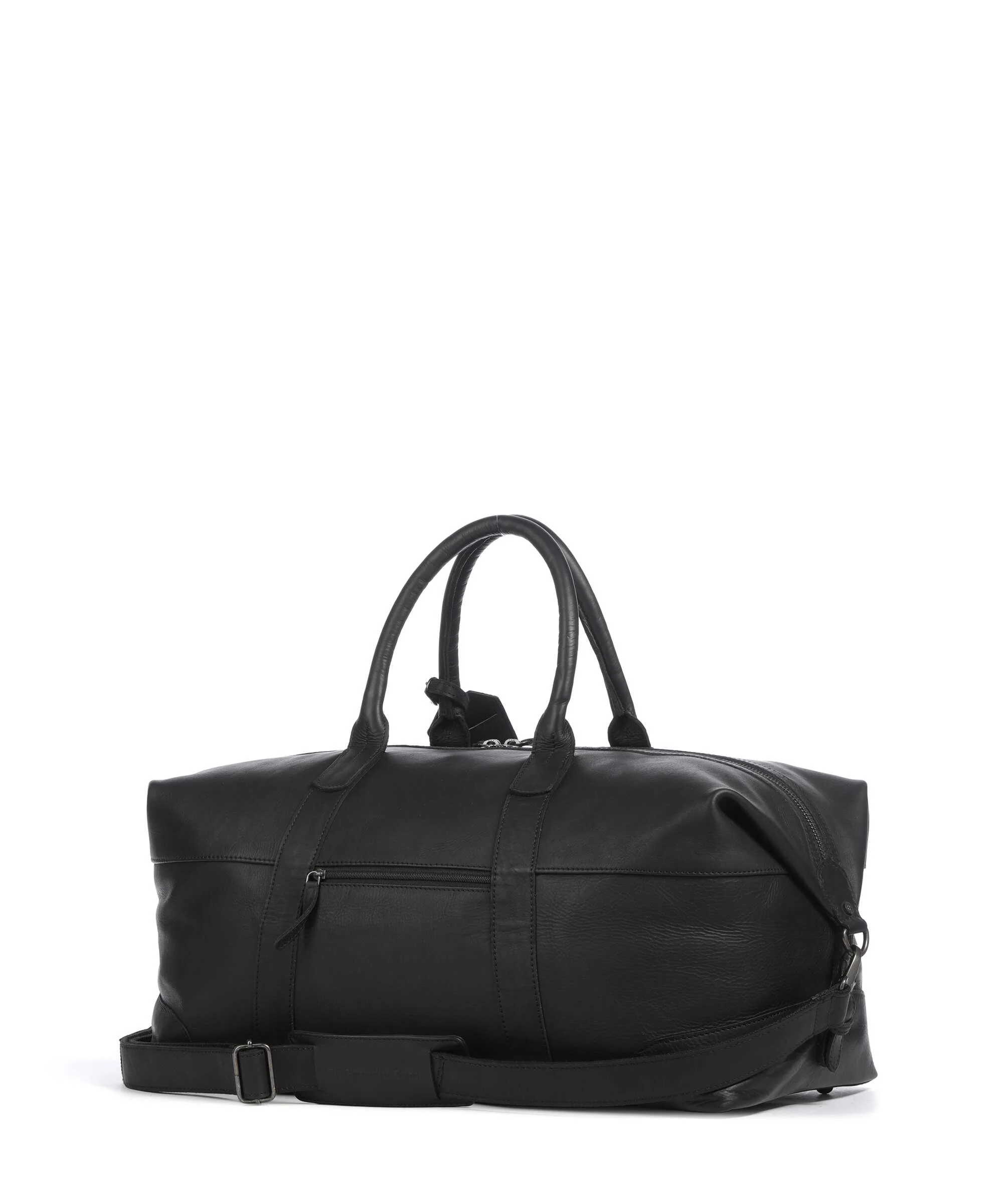 The Chesterfield Brand Wax Pull Up Cow Portsmouth 2 Weekend bag black - Image 2