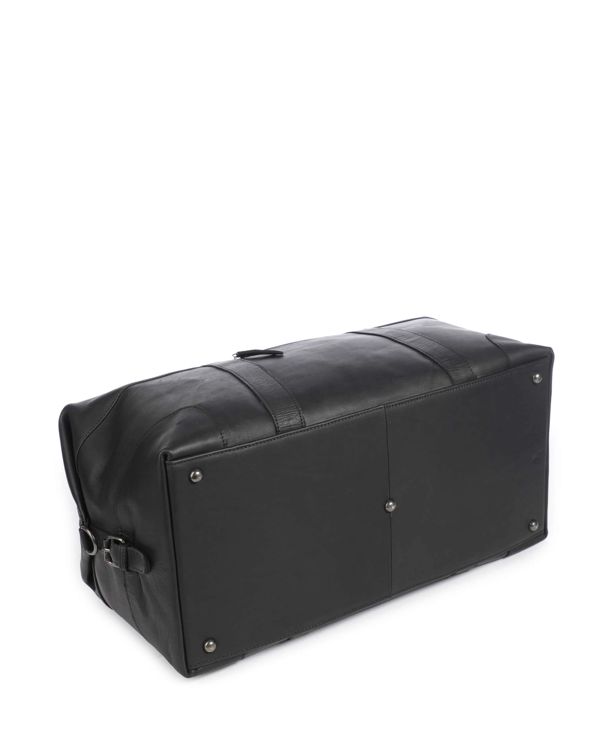 The Chesterfield Brand Wax Pull Up Cow Portsmouth 2 Weekend bag black - Image 4