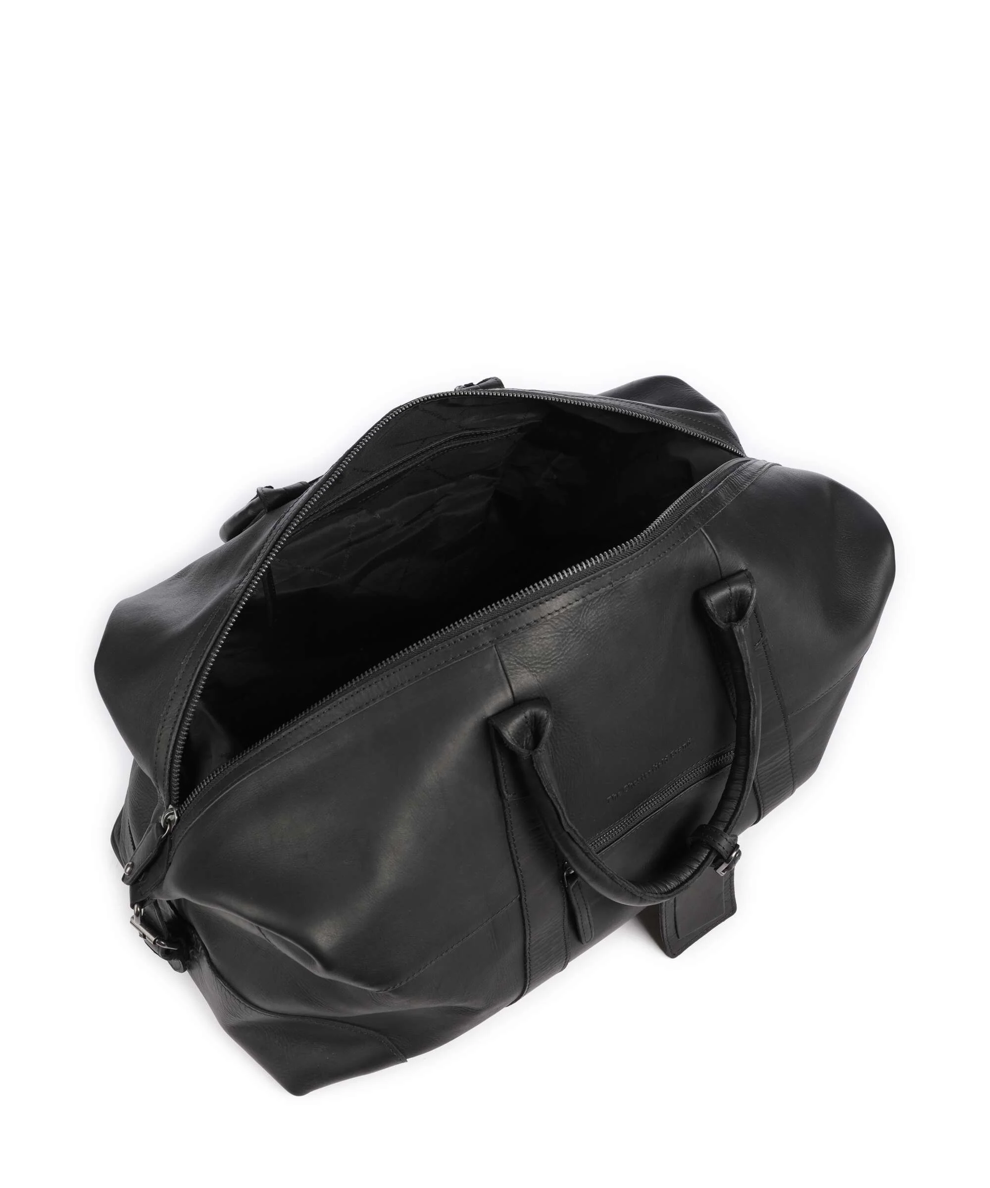 The Chesterfield Brand Wax Pull Up Cow Portsmouth 2 Weekend bag black - Image 5