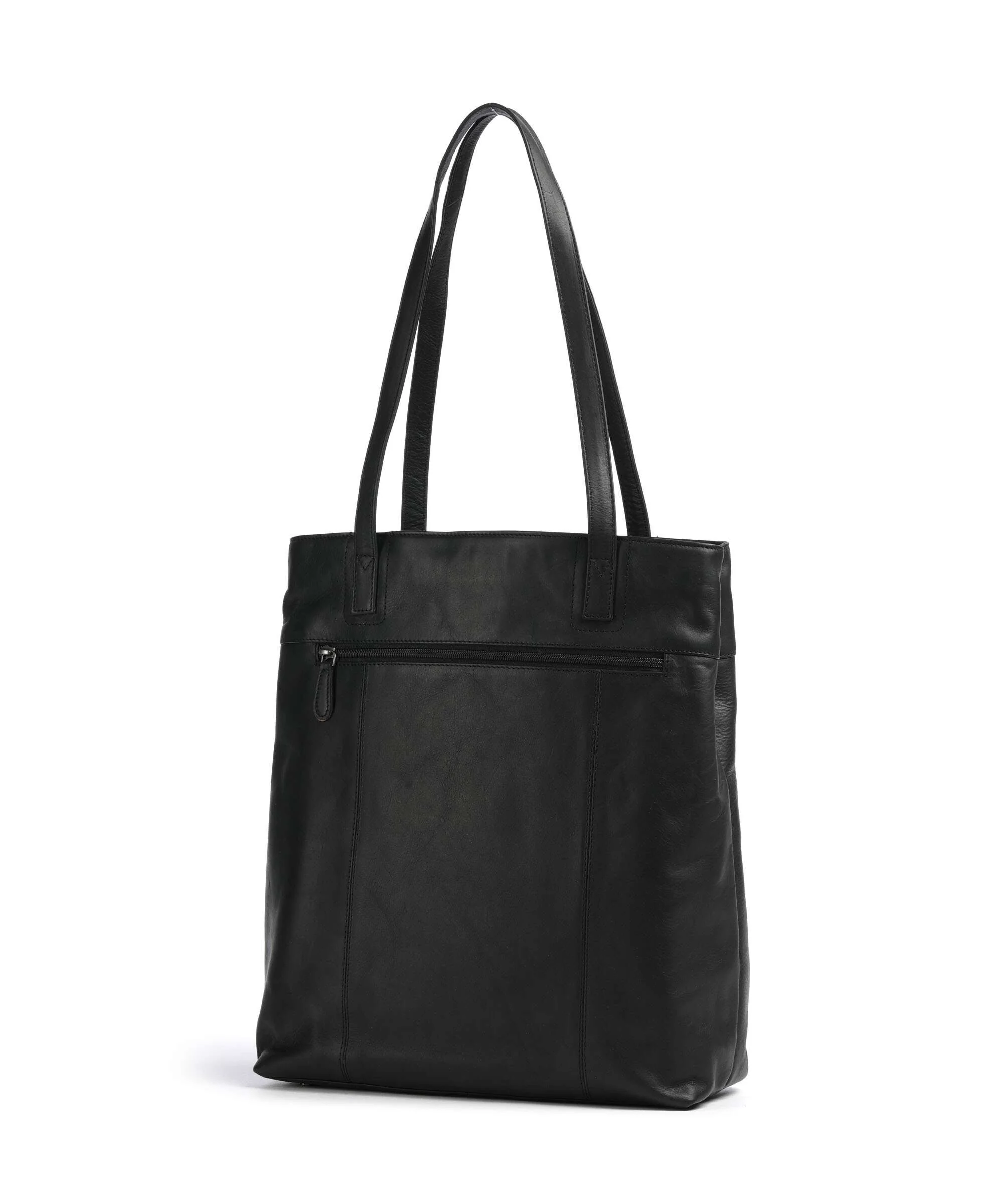 The Chesterfield Brand Wax Pull Up Cow Solvia Tote bag black - Image 2