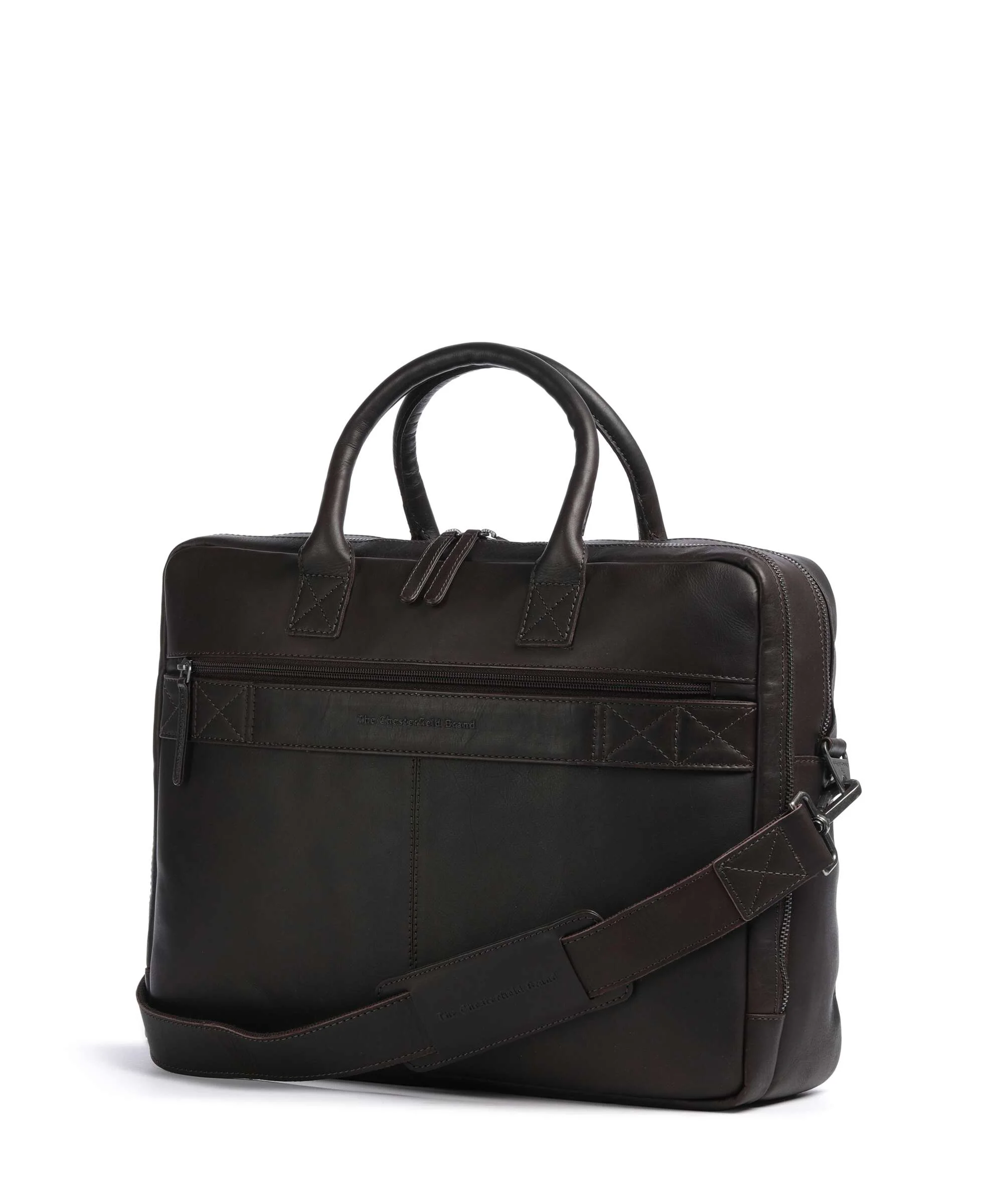 The Chesterfield Brand Wax Pull Up Cow Tacama Laptop bag brown - Image 2