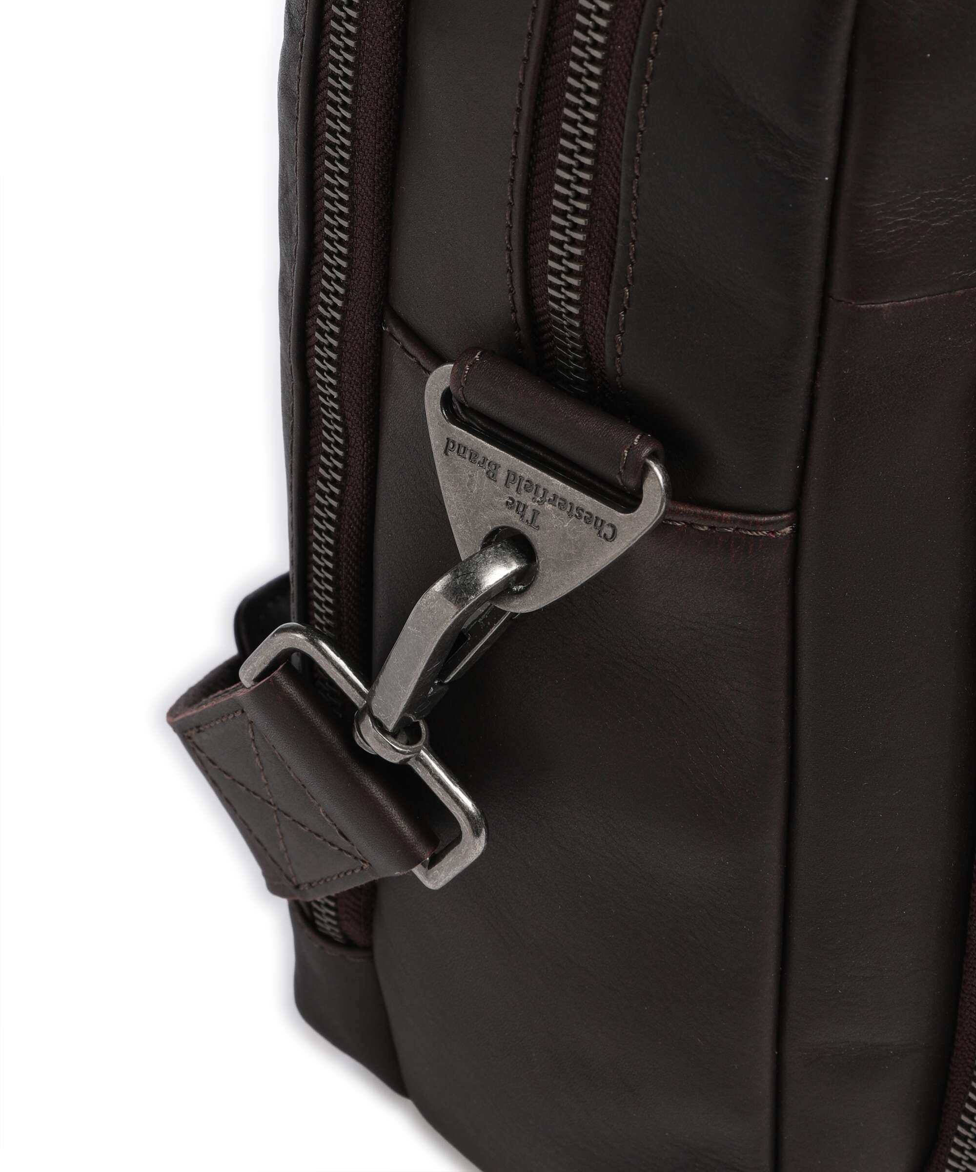 The Chesterfield Brand Wax Pull Up Cow Tacama Laptop bag brown - Image 5