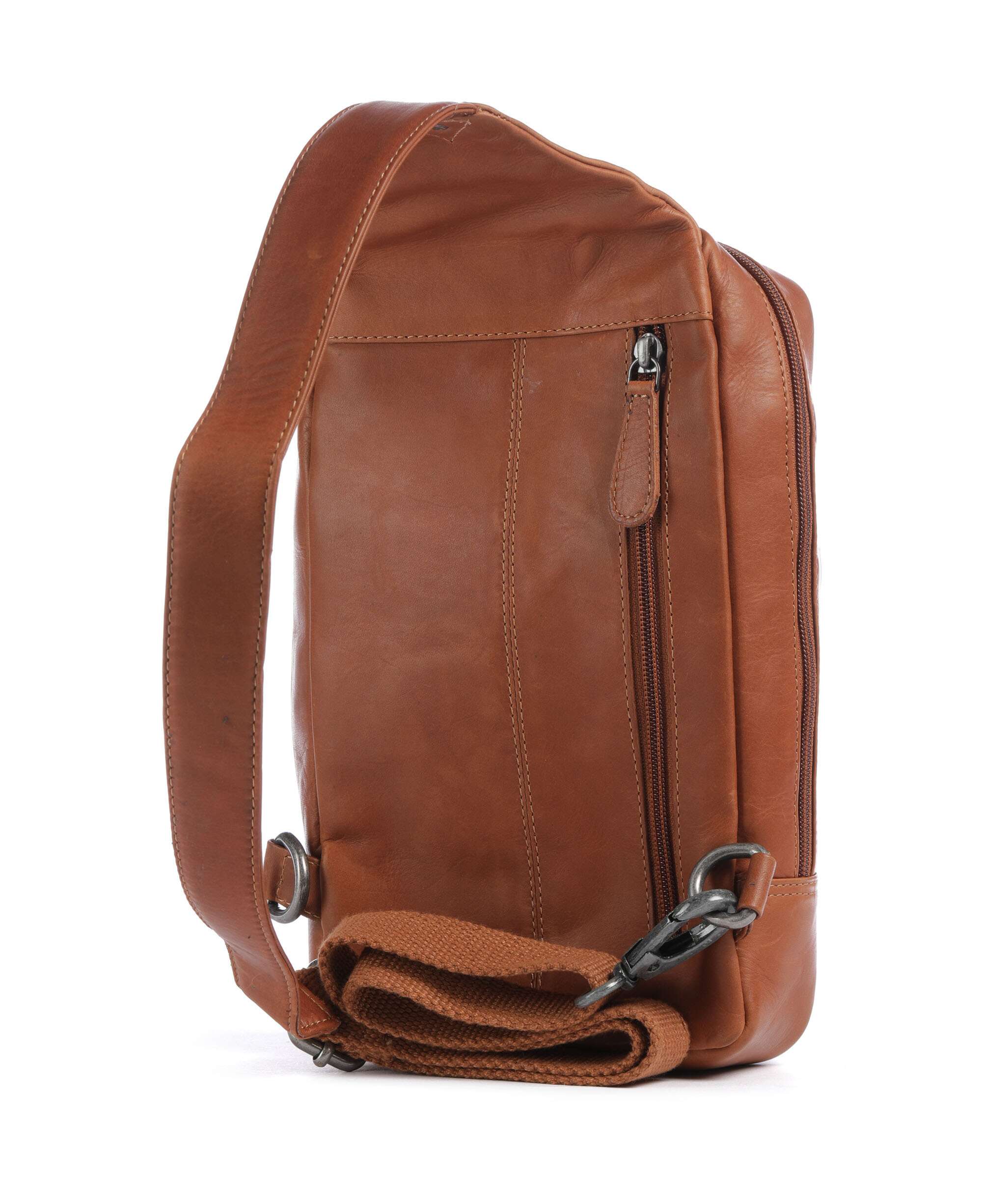 The Chesterfield Brand Wax Pull Up Cow Turelle Sling bag cognac - Image 2