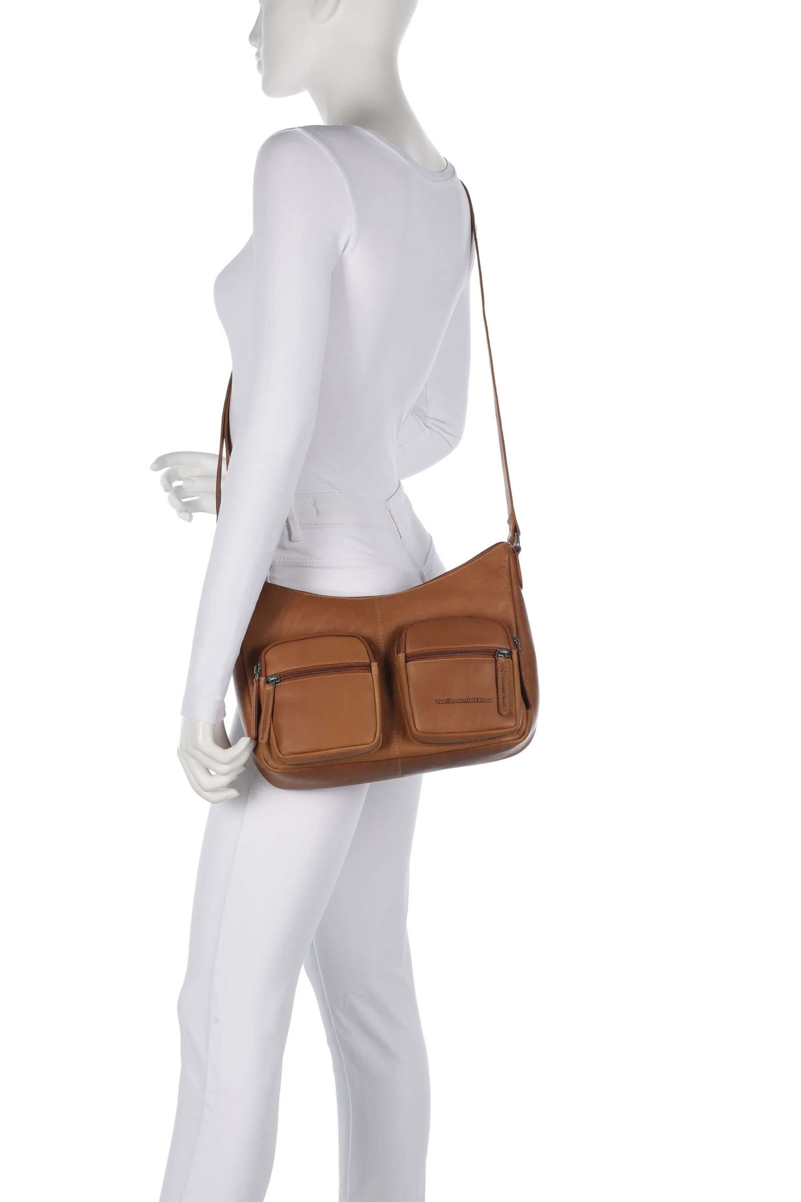 The Chesterfield Brand Wax Pull Up Cow Valenora Shoulder bag cognac - Image 3