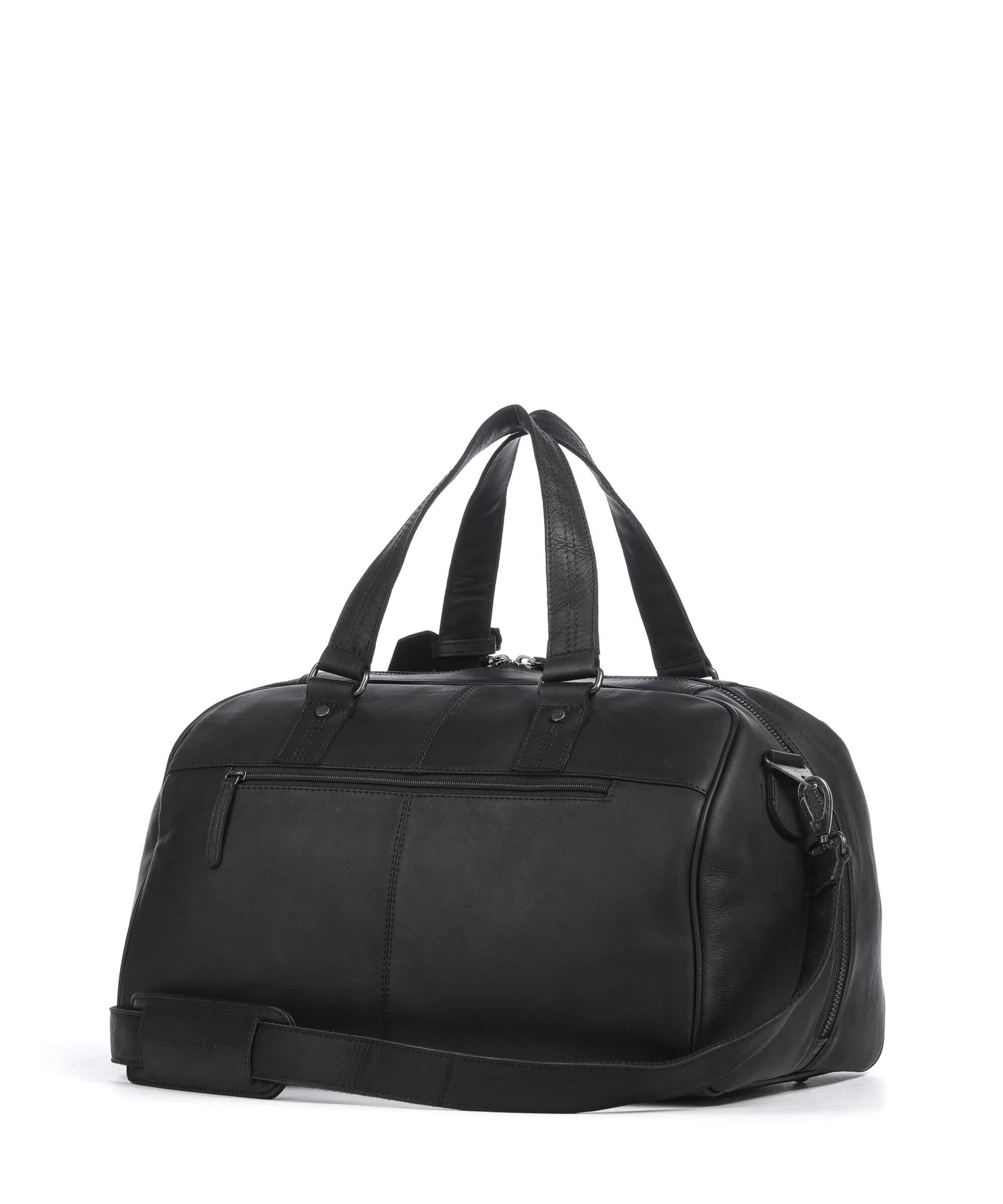 The Chesterfield Brand Wax Pull Up Cow Volenza Weekend bag black - Image 2